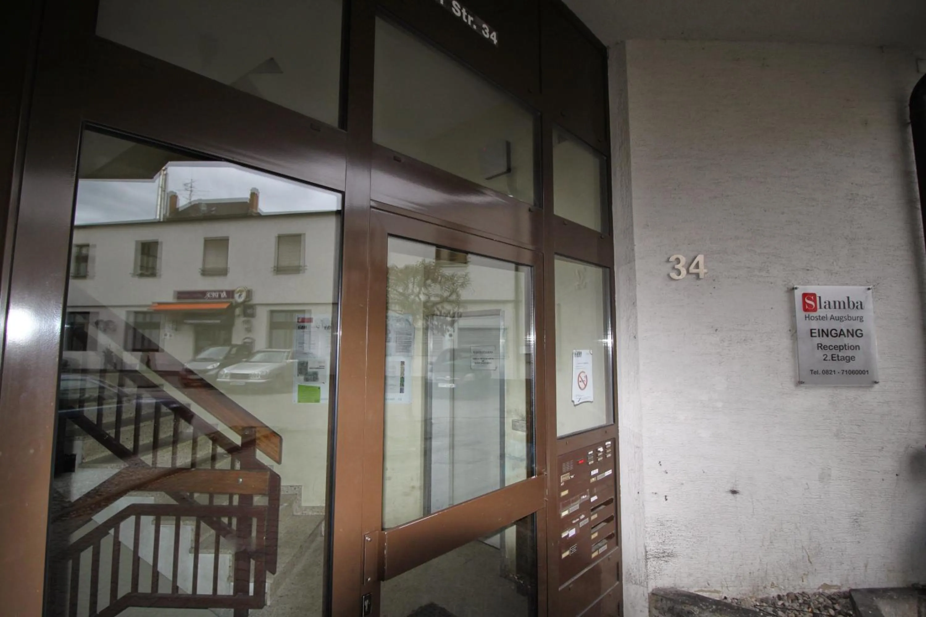 Facade/entrance in Slamba Hostel