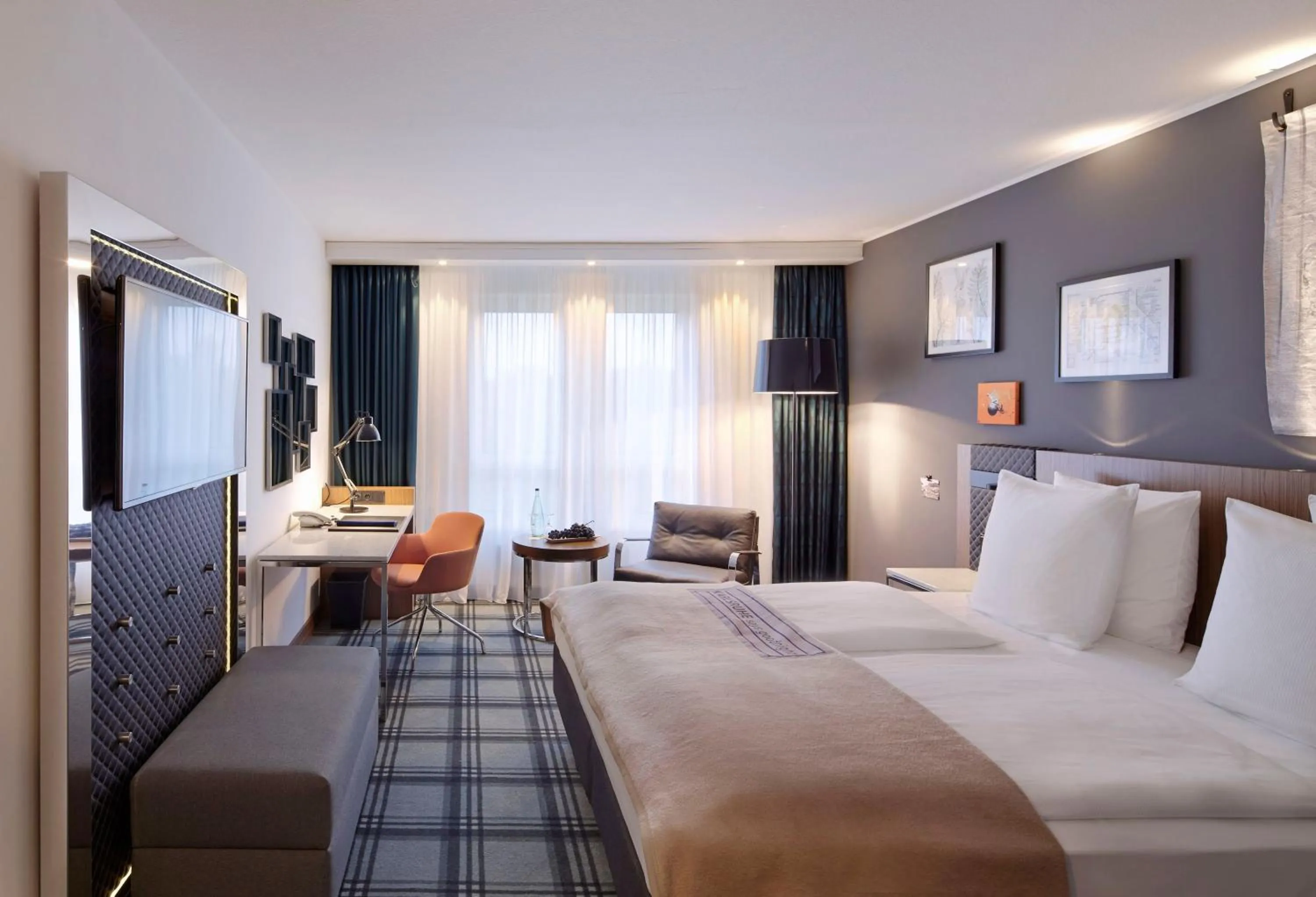 Photo of the whole room, Bed in Radisson Blu Hotel Karlsruhe