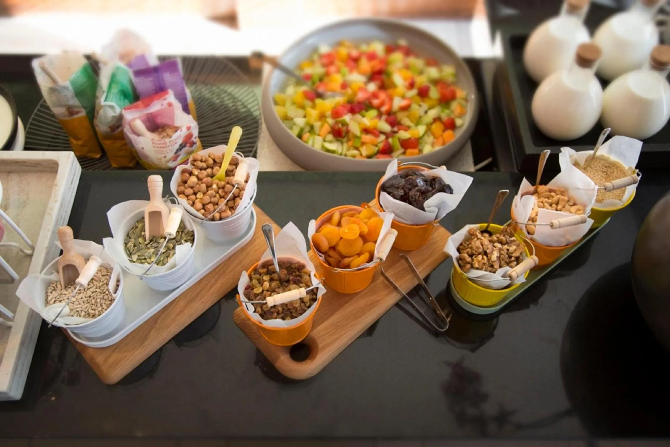 Buffet breakfast in Radisson Blu Hotel Karlsruhe