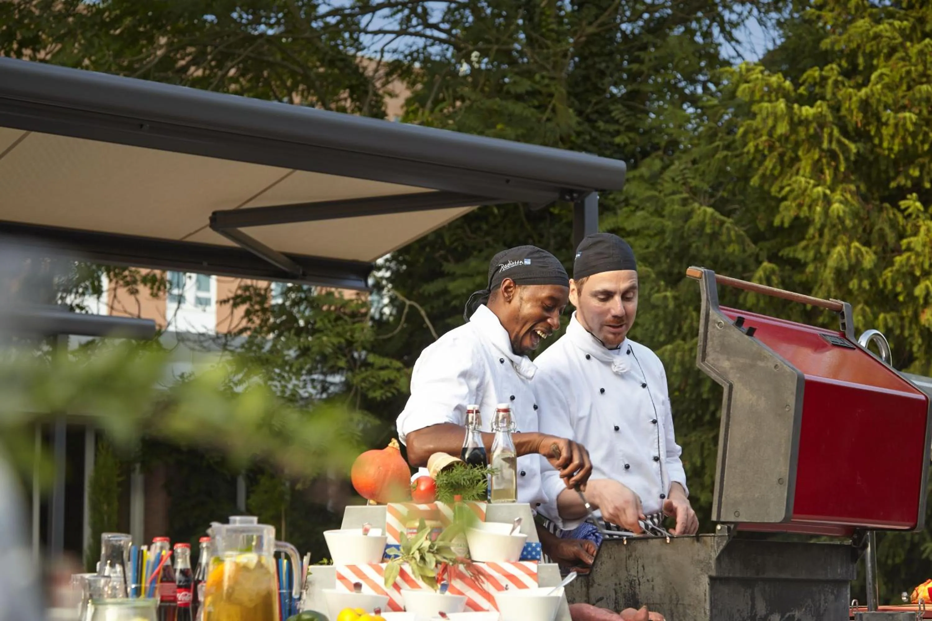 BBQ facilities in Radisson Blu Hotel Karlsruhe