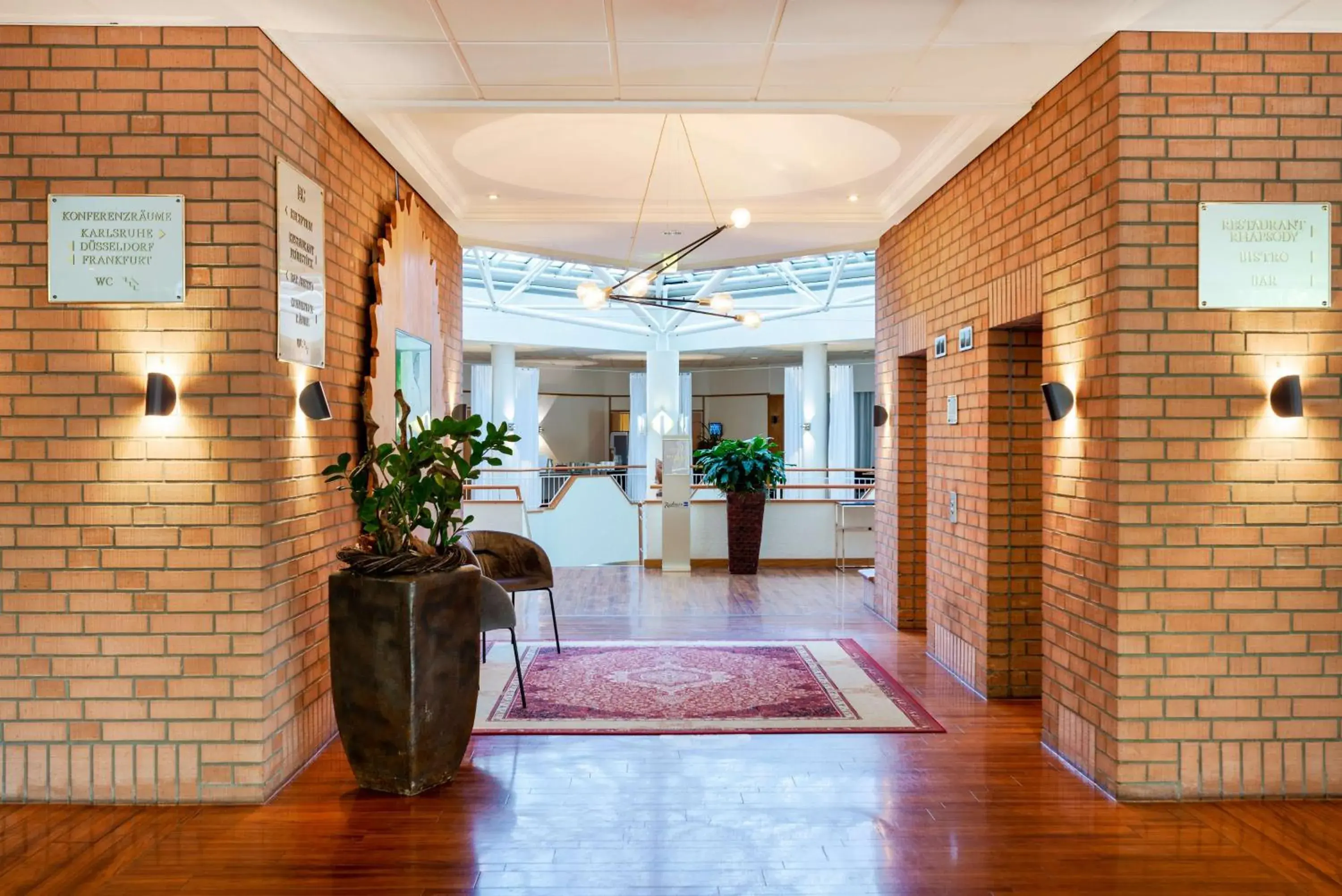 Lobby or reception in Radisson Blu Hotel Karlsruhe Lobby or reception in Radisson Blu Hotel Karlsruhe