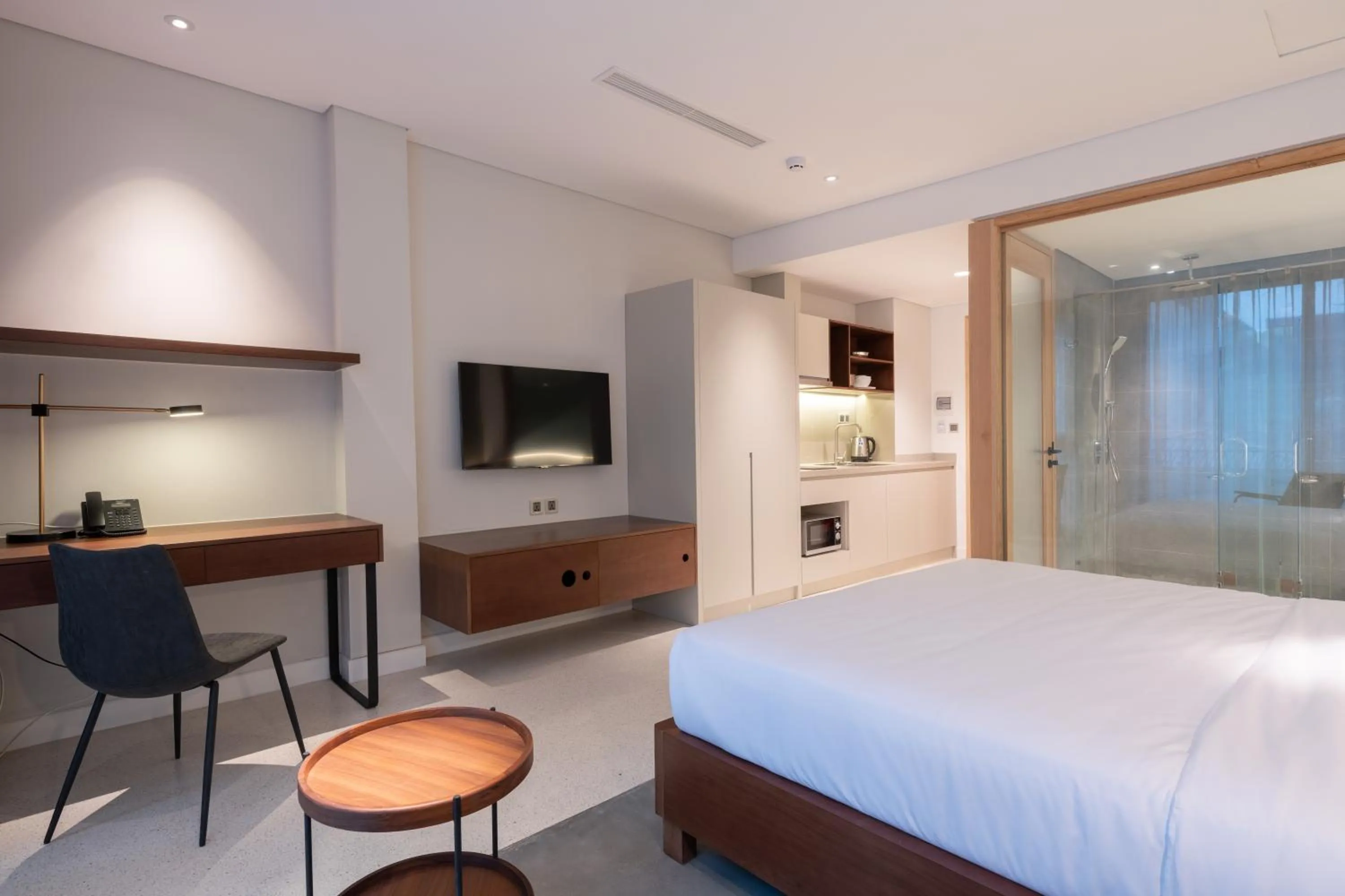 Bed in Bi Eco Suites Hanoi