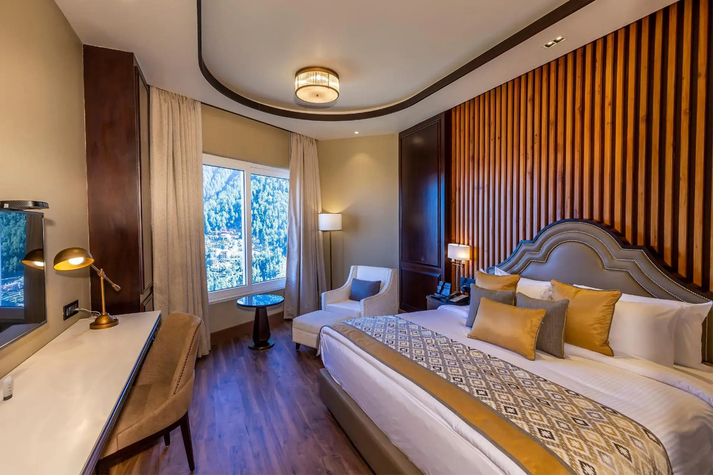 Junior Suite with Mountain View with Complimentary Hi-Tea( 1700hrs- 1800hrs), 20% off on F&B service and 20% on Spa services ,One - way local transfer to Gandhi Chowk ( 9:00-1730) in Fortune Park Dalhousie - Member ITC Hotels' Group Junior Suite with Mountain View with Complimentary Hi-Tea( 1700hrs- 1800hrs), 20% off on F&B service and 20% on Spa services ,One - way local transfer to Gandhi Chowk ( 9:00-1730) in Fortune Park Dalhousie - Member ITC Hotels' Group