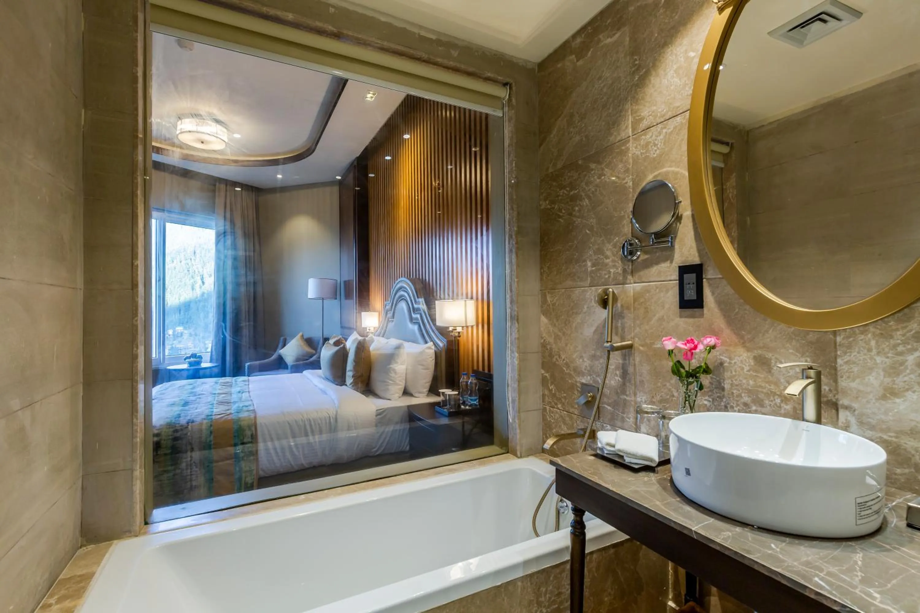 Bathroom, Bed in Fortune Park Dalhousie - Member ITC Hotels' Group