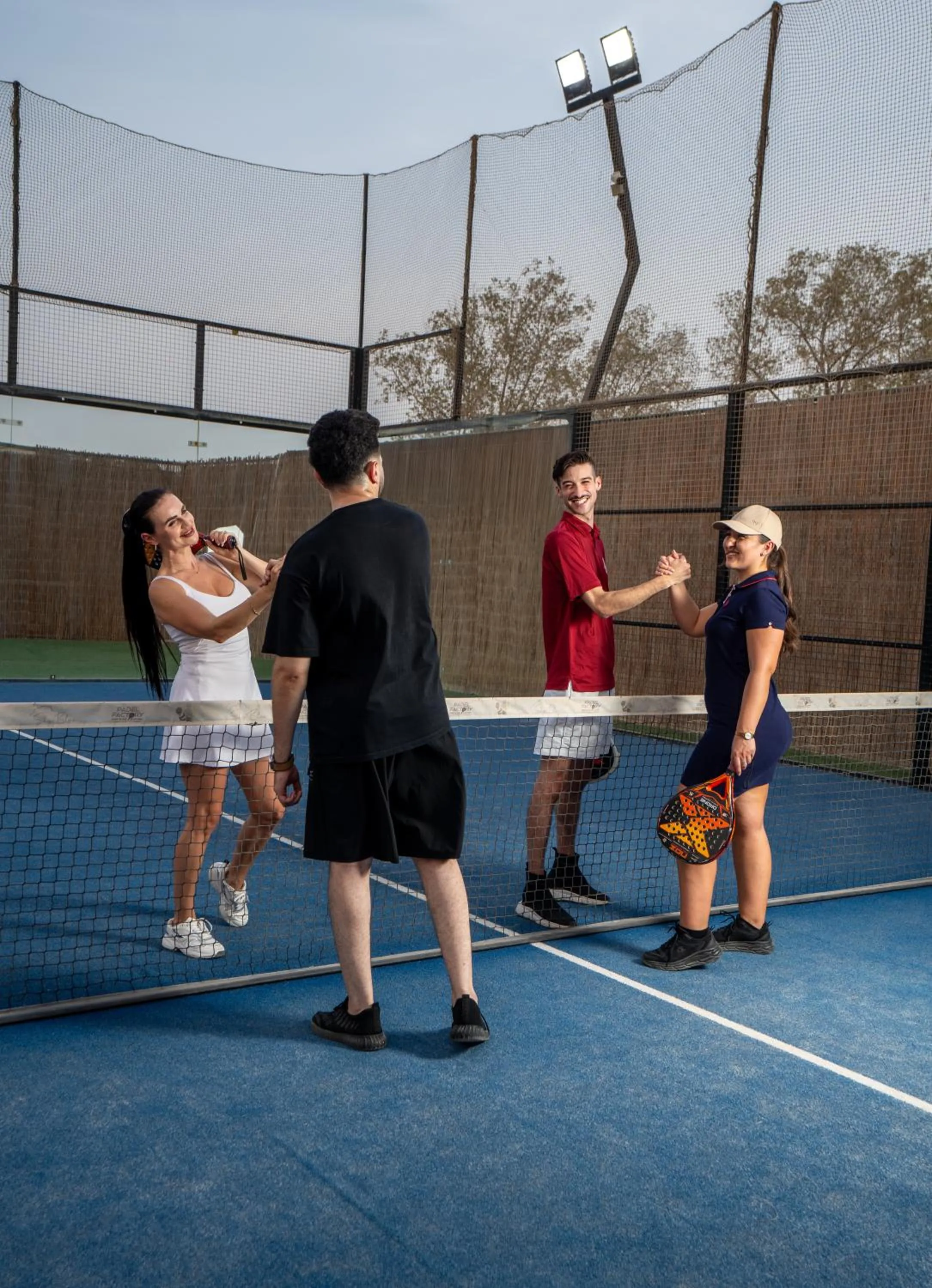 Tennis court in Metropolitan Al Mafraq Hotel