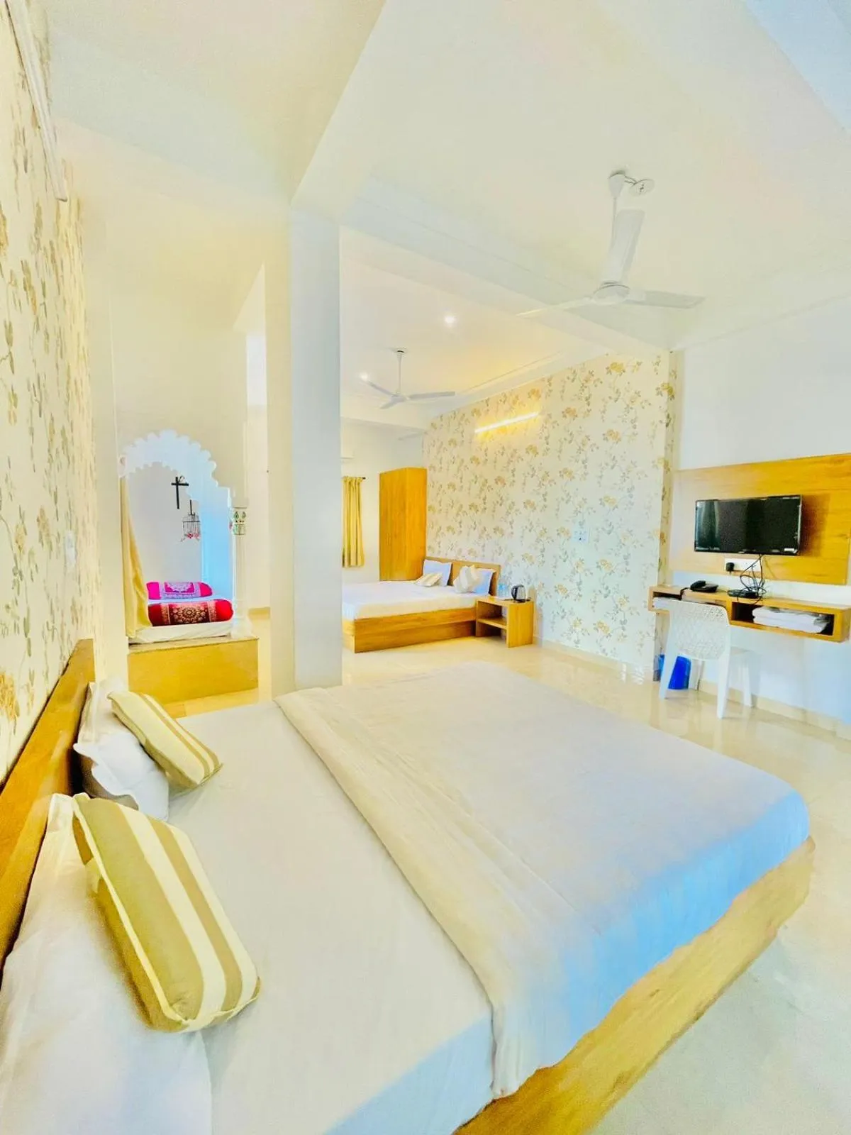 Bedroom in Royal Heritage Haveli Udaipur