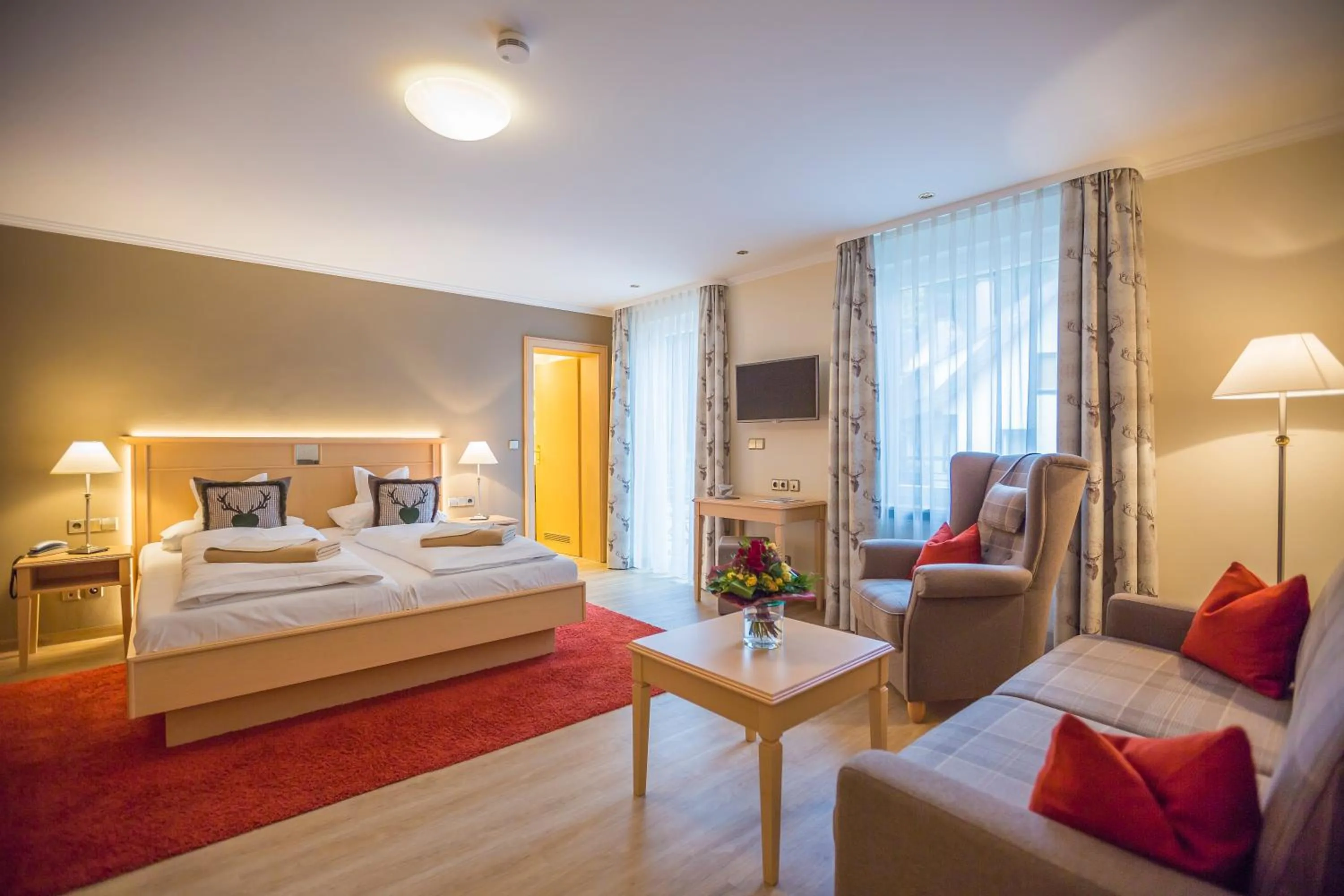 Photo of the whole room, Bed in Flair Hotel Adlerbad