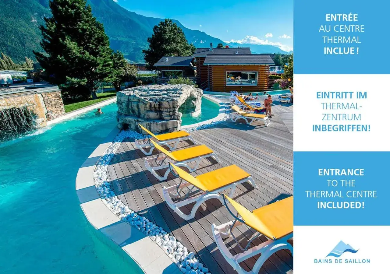 Property building in Hôtel des Bains de Saillon Property building in Hôtel des Bains de Saillon