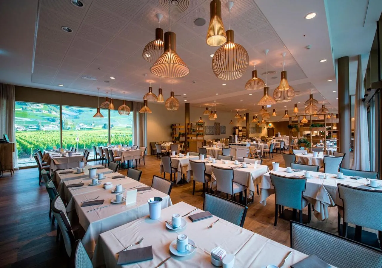 Continental breakfast in Hôtel des Bains de Saillon