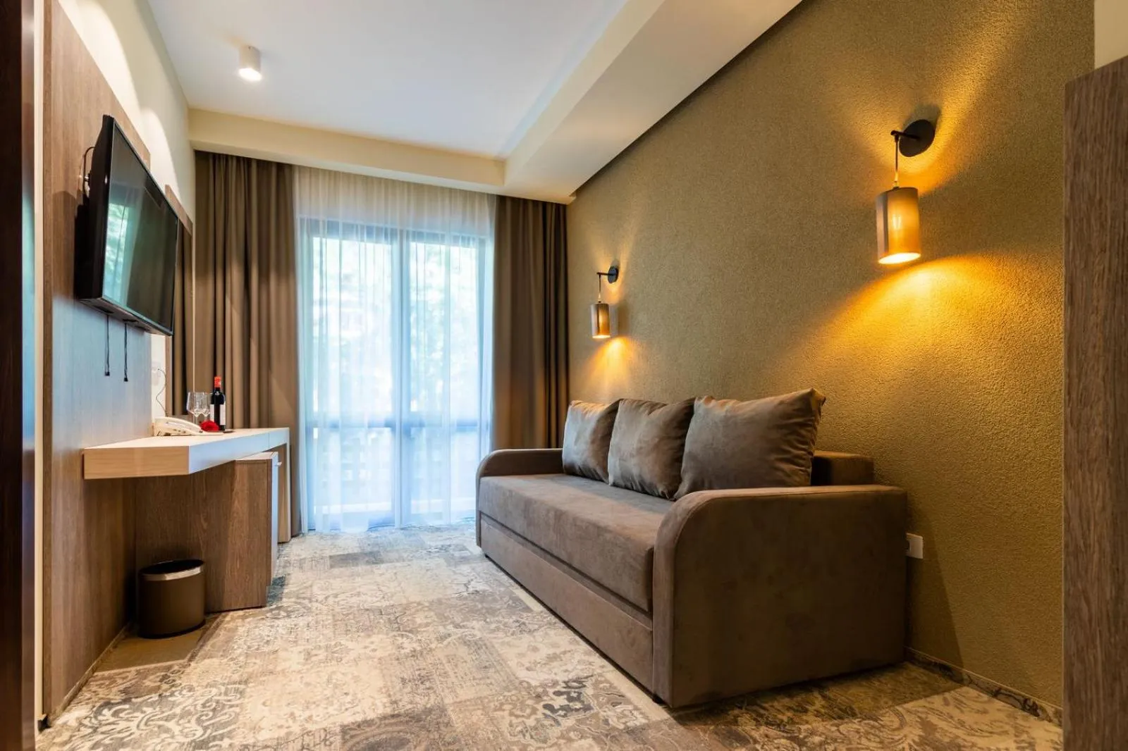 Living room in Hotel IZVOARE Caciulata