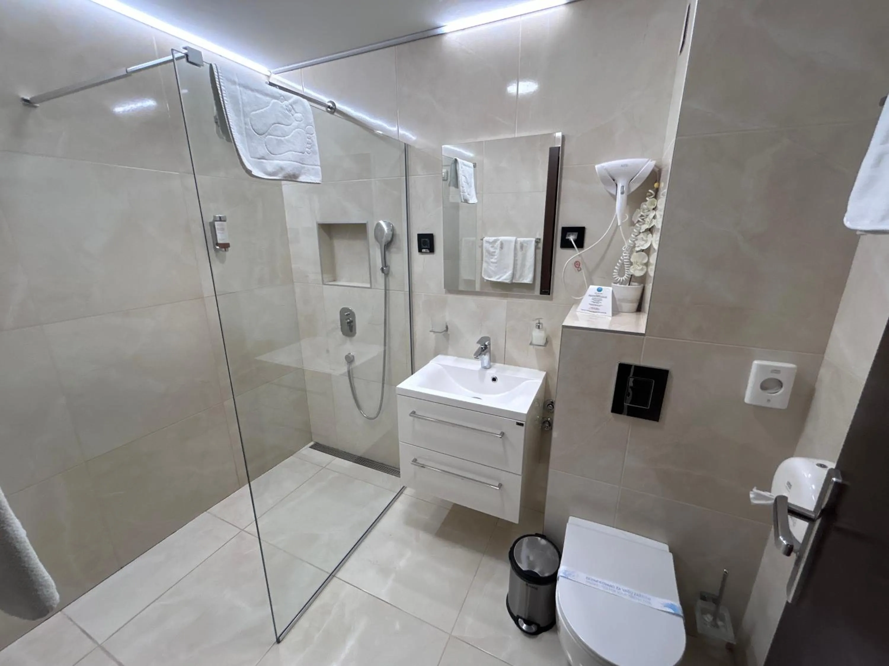 Shower in Hotel Siesta