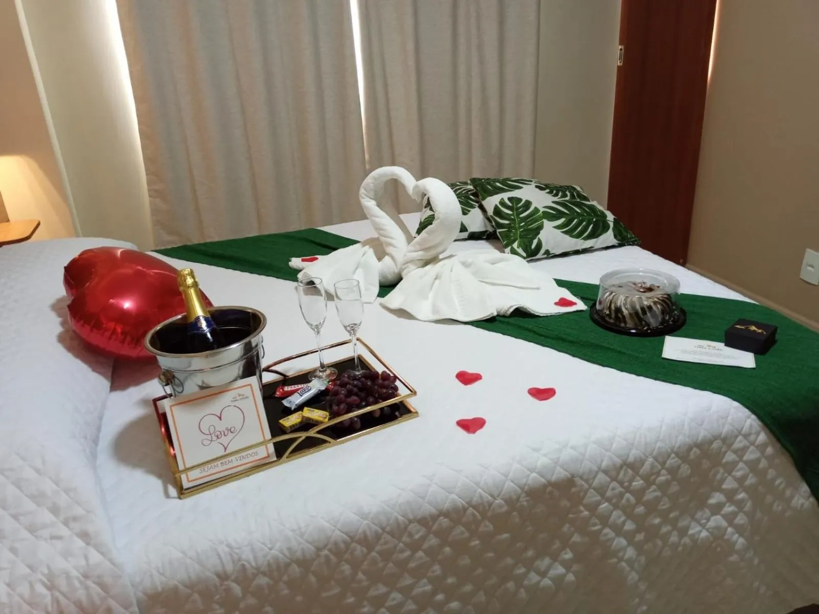 Bed in Terra D` Ouro Apart Hotel