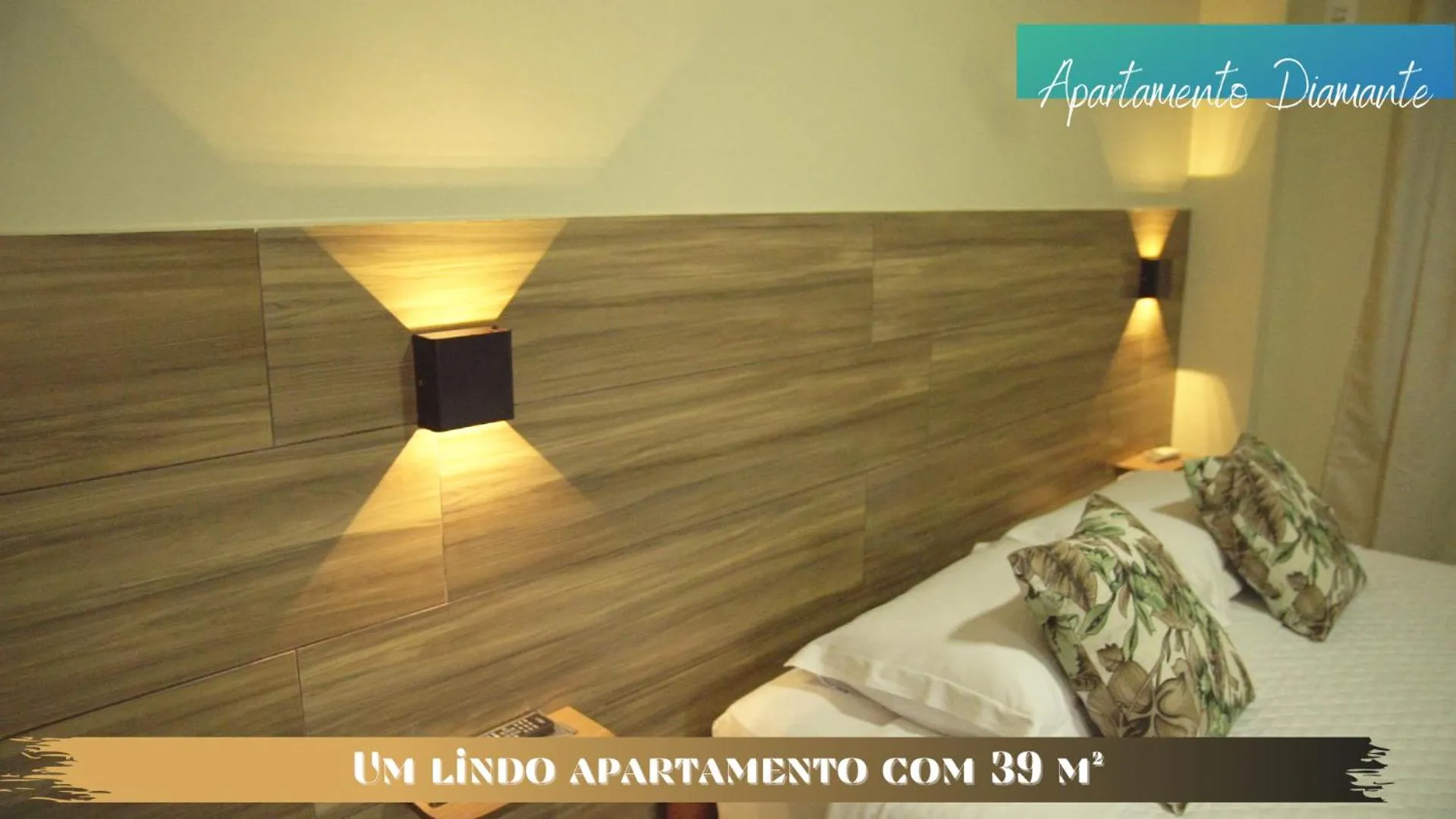 Bed in Terra D` Ouro Apart Hotel