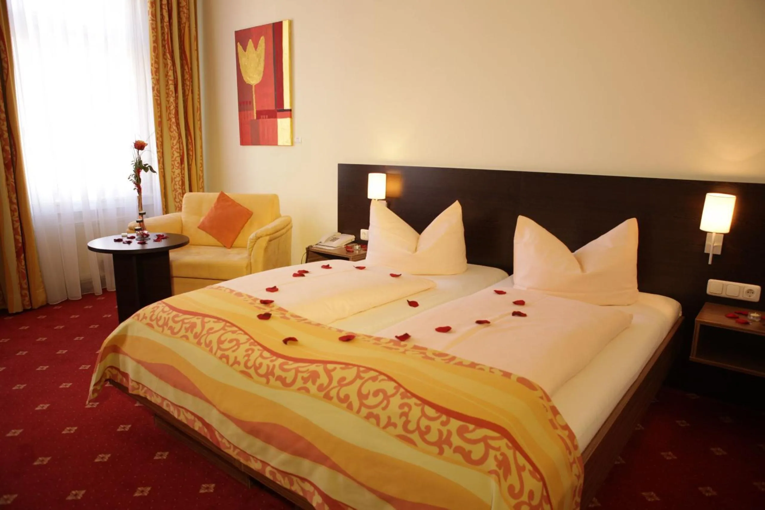 Bed in Drexel´s Parkhotel