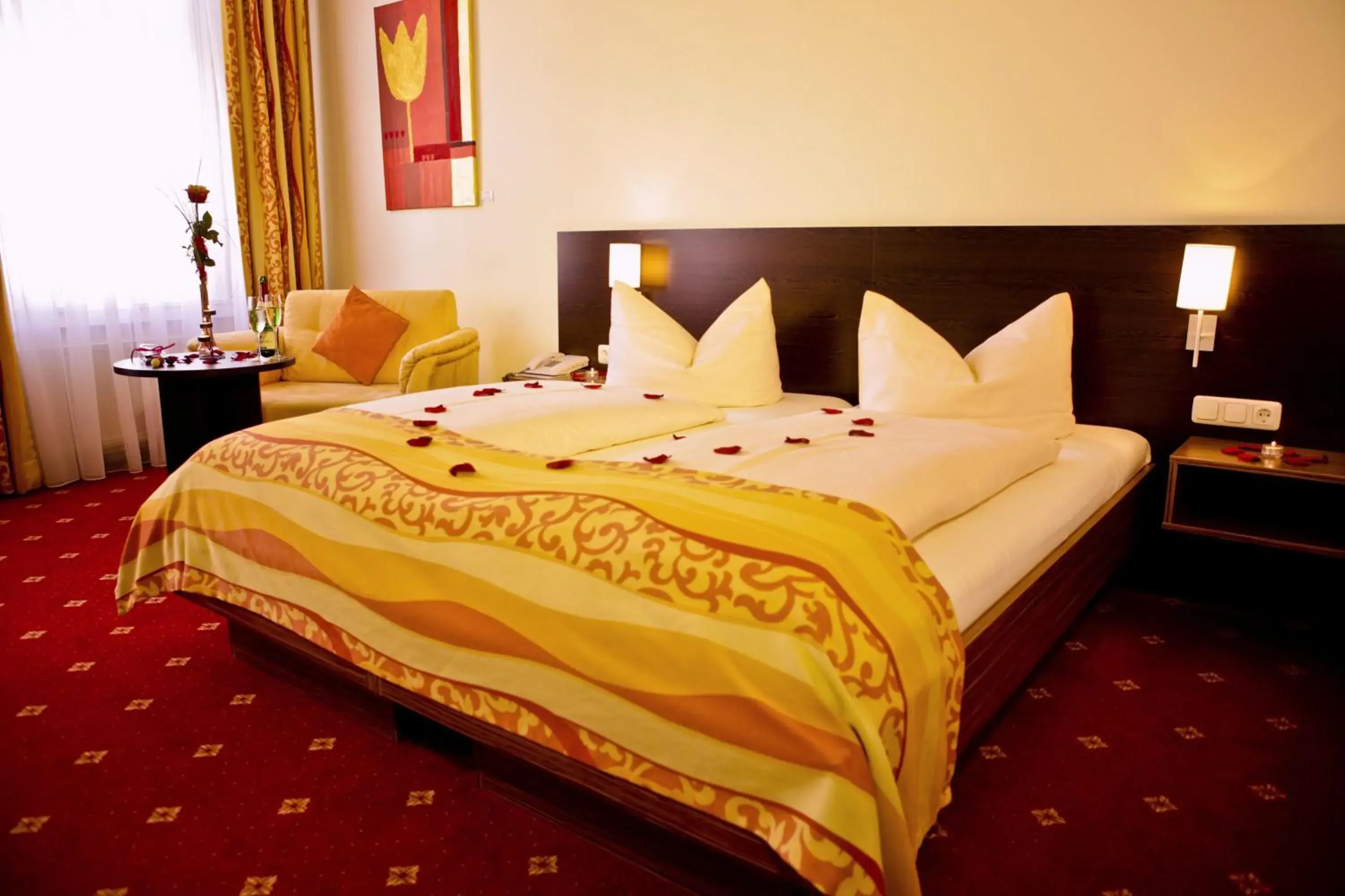 Bed in Drexel´s Parkhotel Bed in Drexel´s Parkhotel