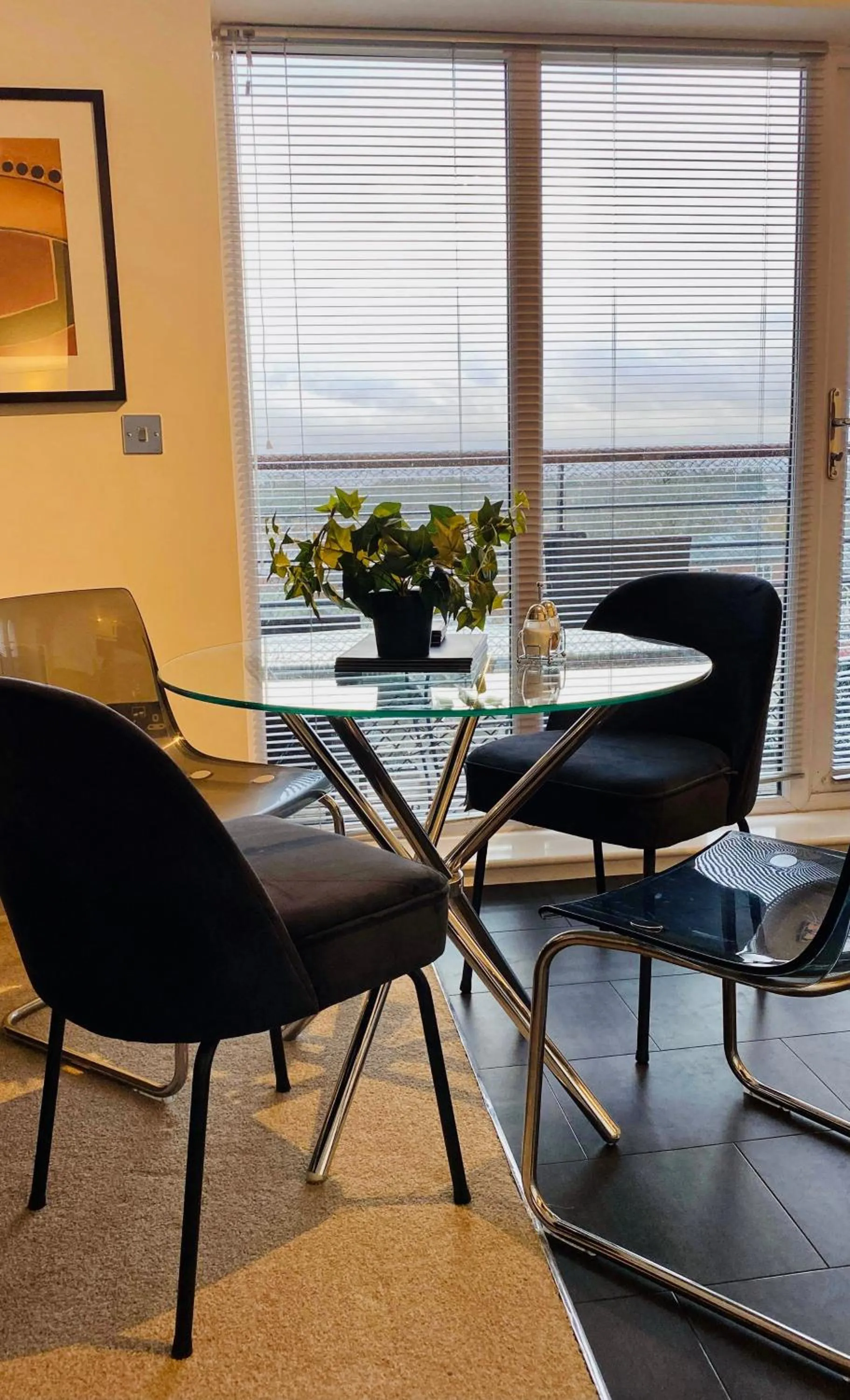Dining area in Chester City Centre Waterfront Apartment