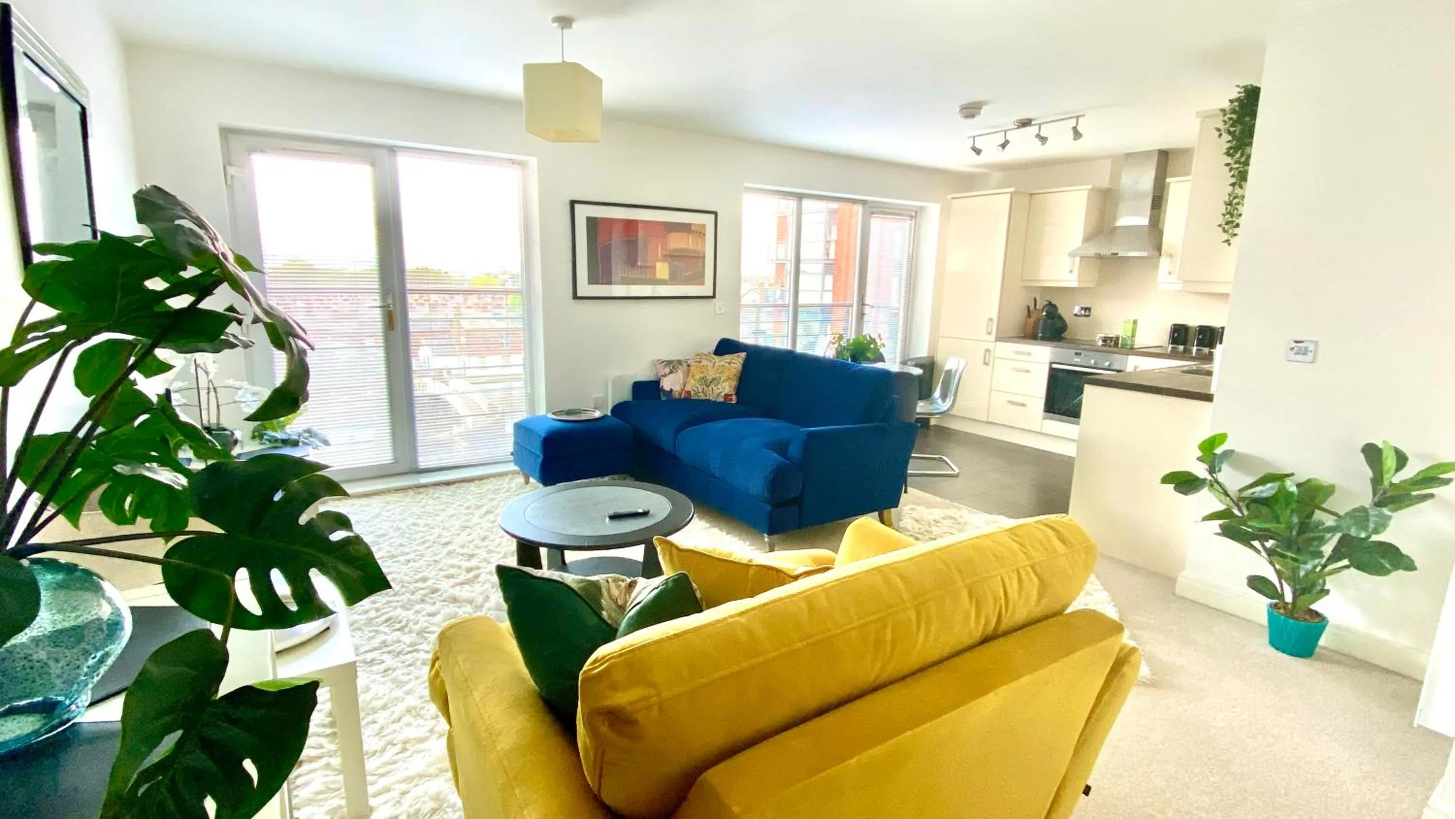 Living room in Chester City Centre Waterfront Apartment