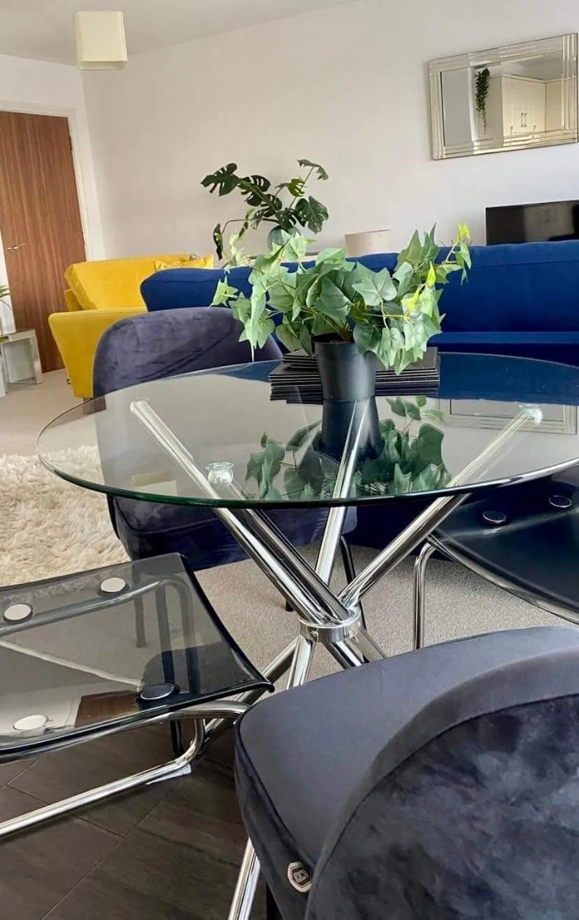 Living room in Chester City Centre Waterfront Apartment