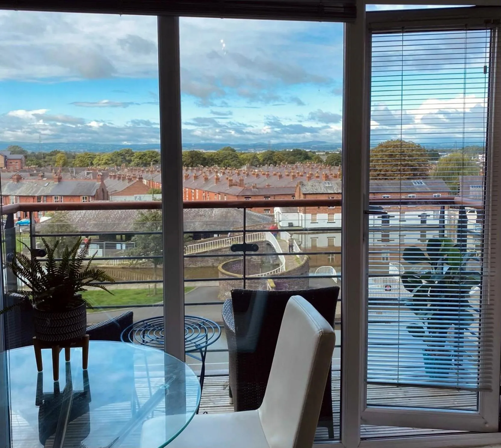 Balcony/Terrace in Chester City Centre Waterfront Apartment