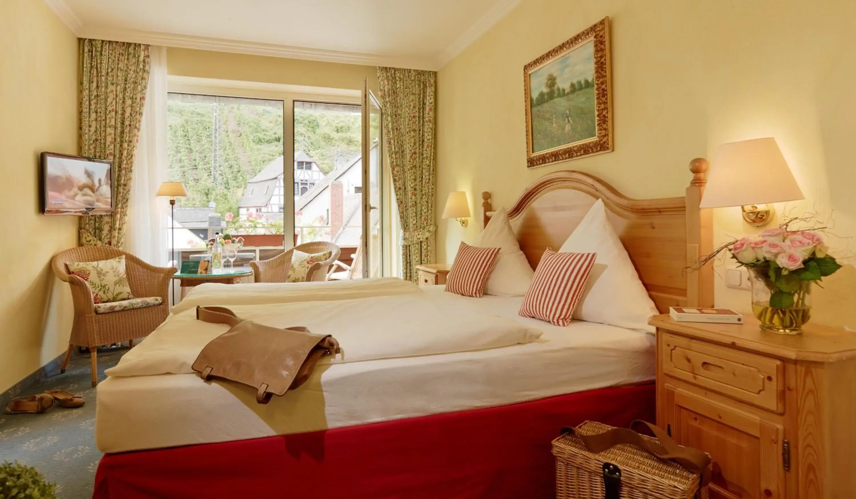 Double Room with Balcony in Ringhotel Bömers Mosel Landhotel Double Room with Balcony in Ringhotel Bömers Mosel Landhotel