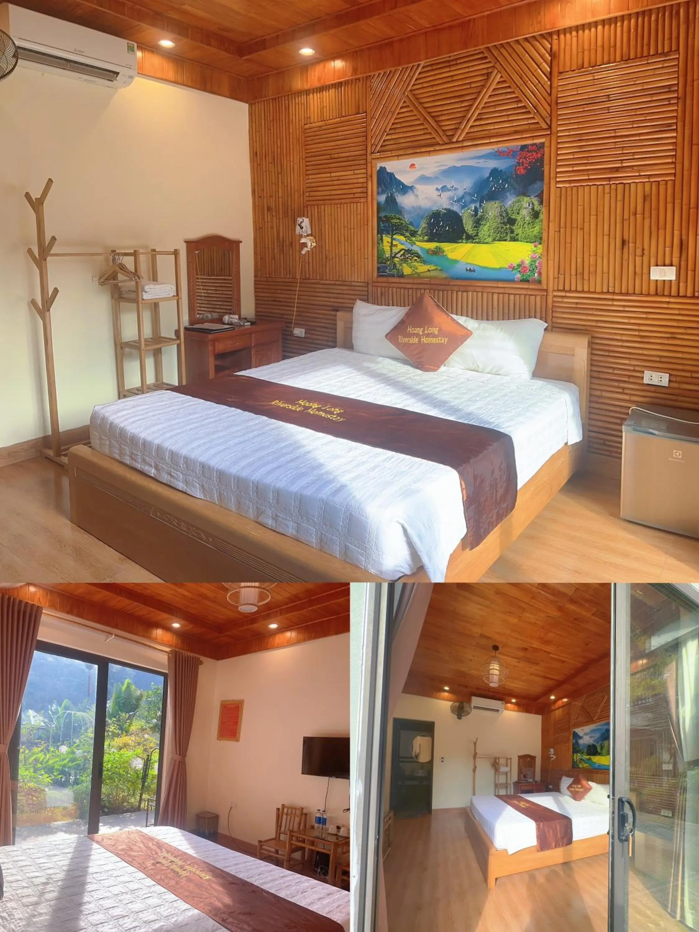 Bed in HoangLong Riverside Homestay