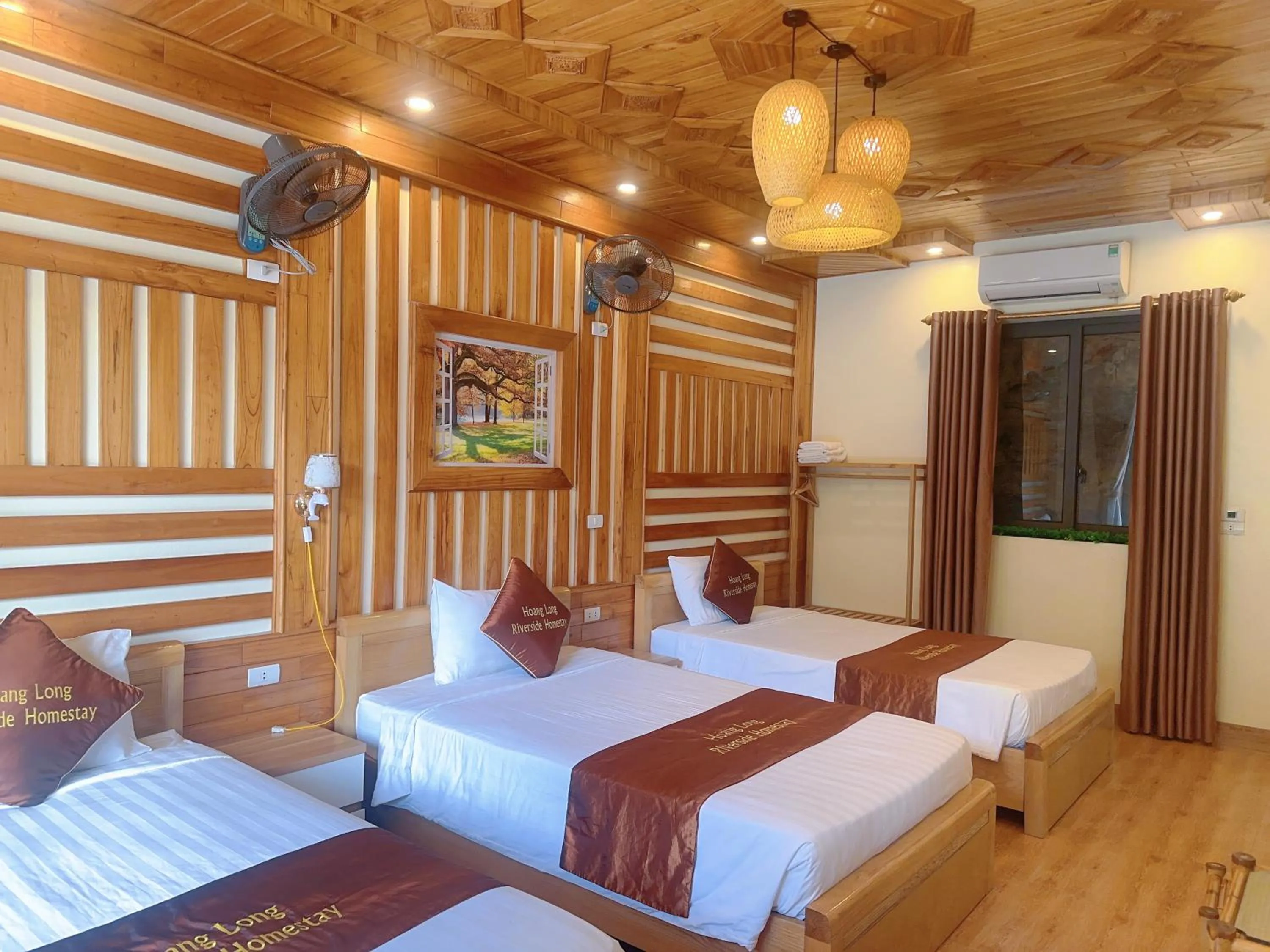 Bed in HoangLong Riverside Homestay