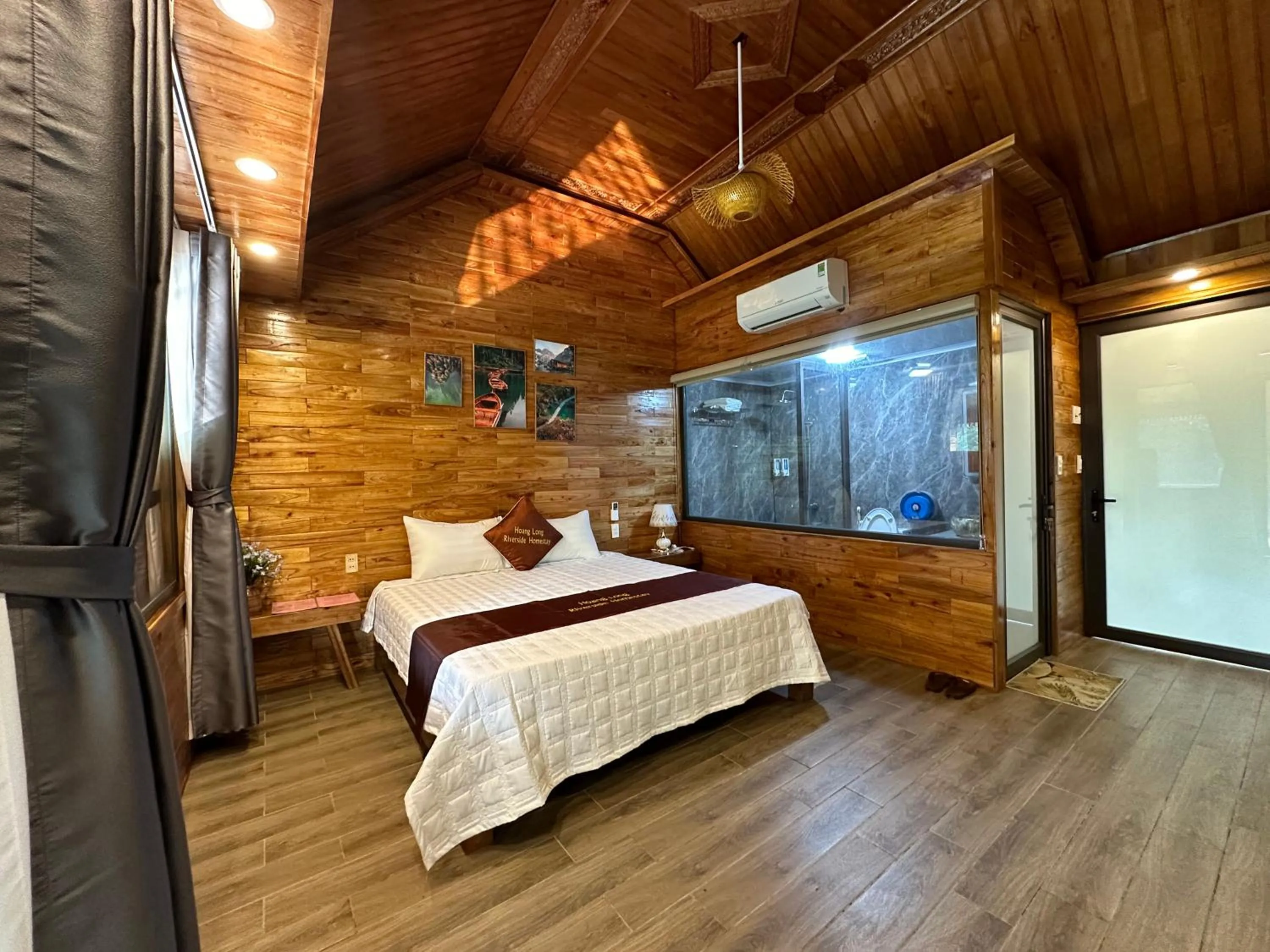 Bed in HoangLong Riverside Homestay