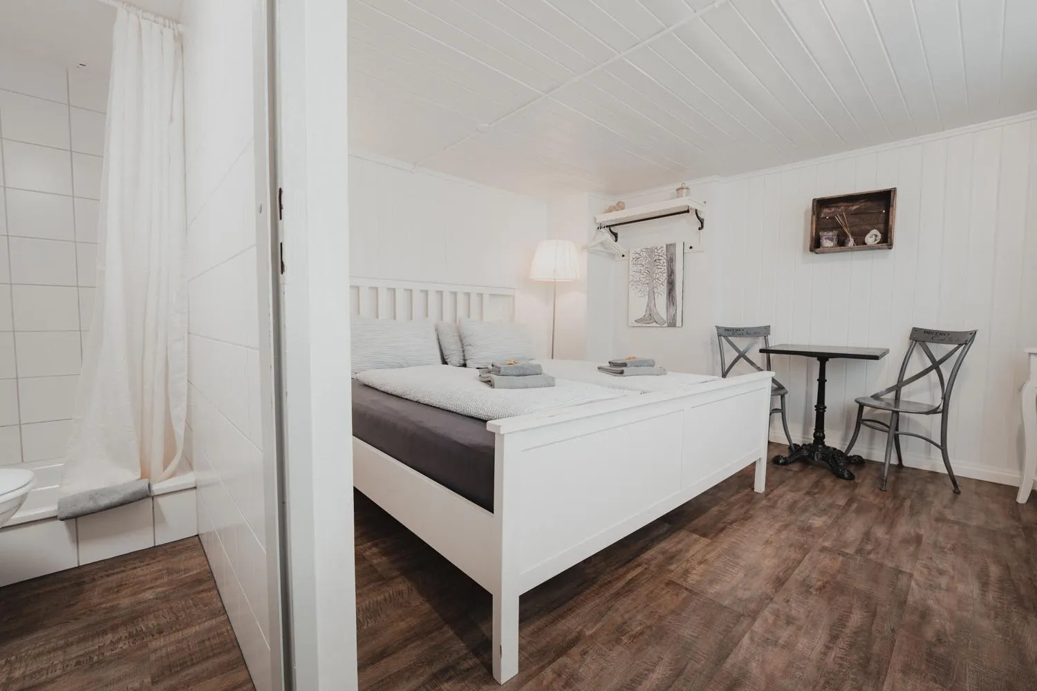 Bed in No8 Boutique Hotel - self check in