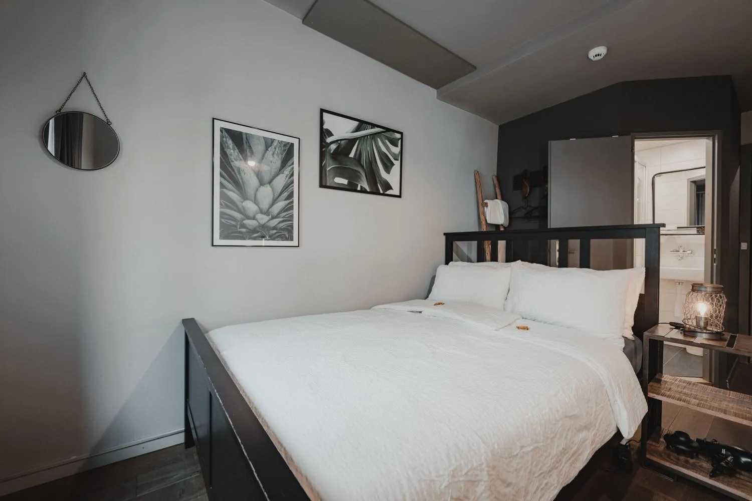 Bed in No8 Boutique Hotel - self check in