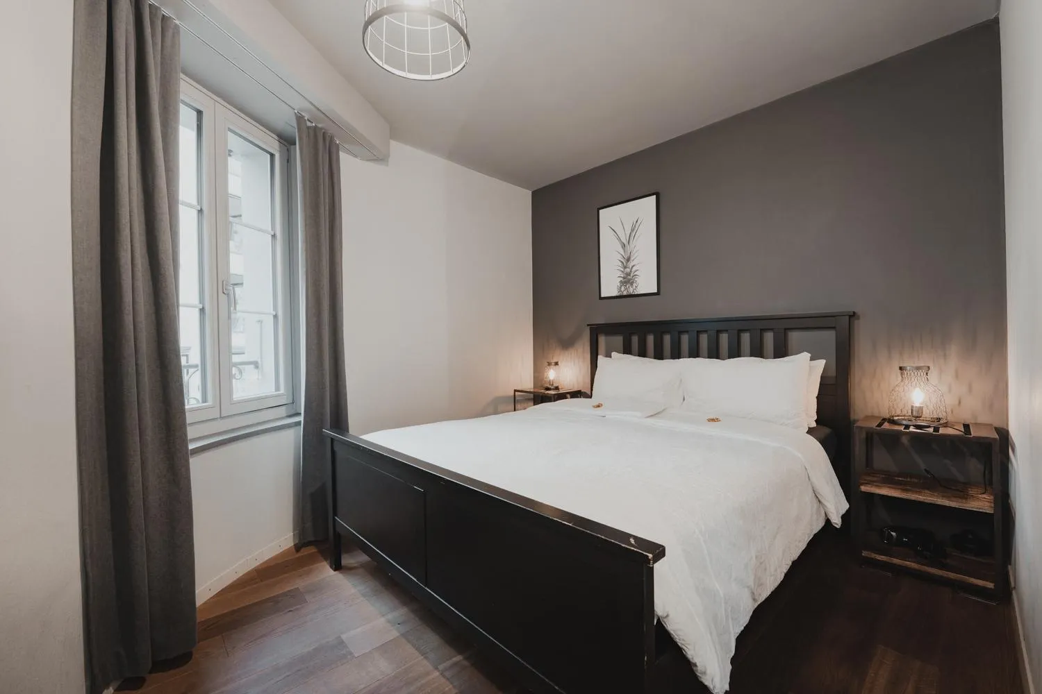 Bed in No8 Boutique Hotel - self check in