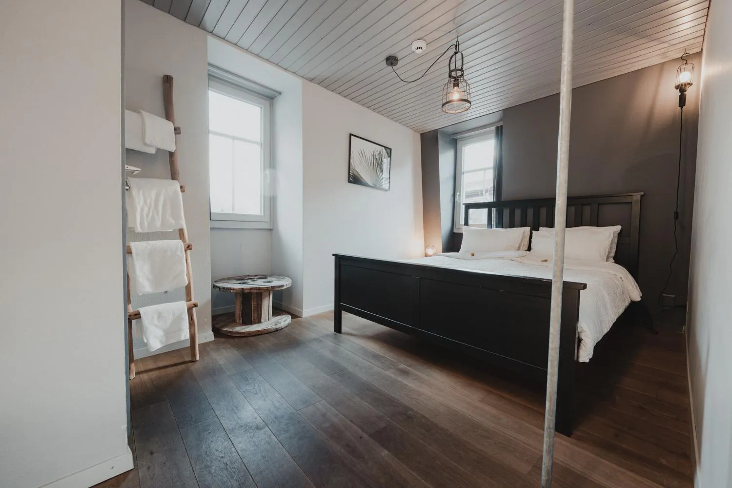 Bed in No8 Boutique Hotel - self check in