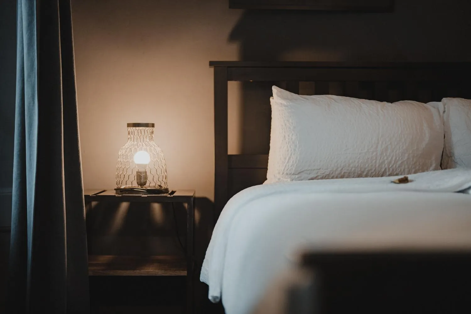 Bed in No8 Boutique Hotel - self check in