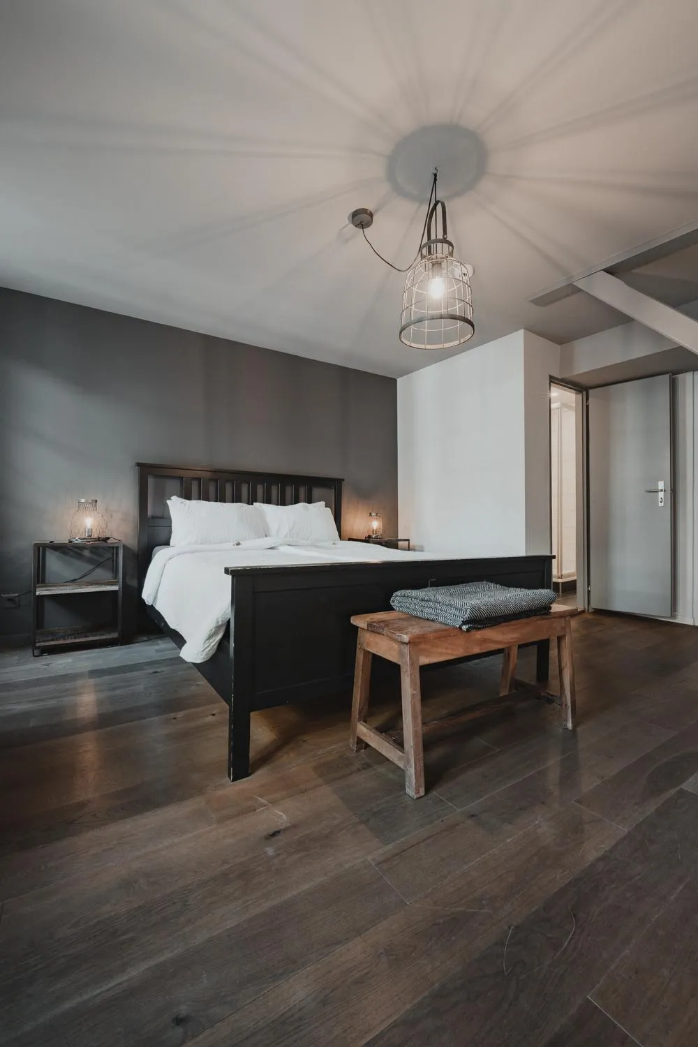 Bed in No8 Boutique Hotel - self check in