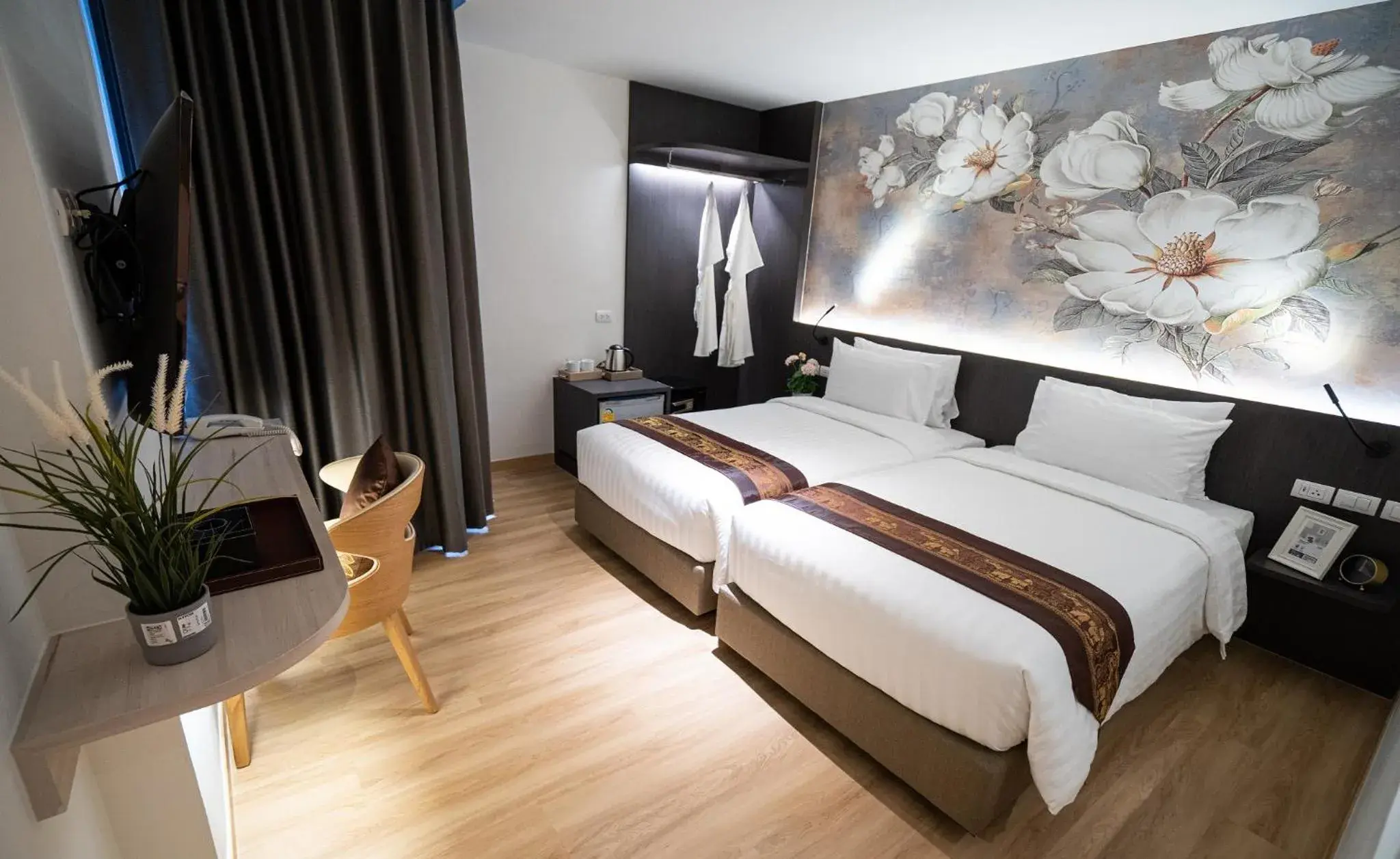 Bedroom, Bed in Pannarai Hotel Bangkok-Pra tunam Bedroom, Bed in Pannarai Hotel Bangkok-Pra tunam