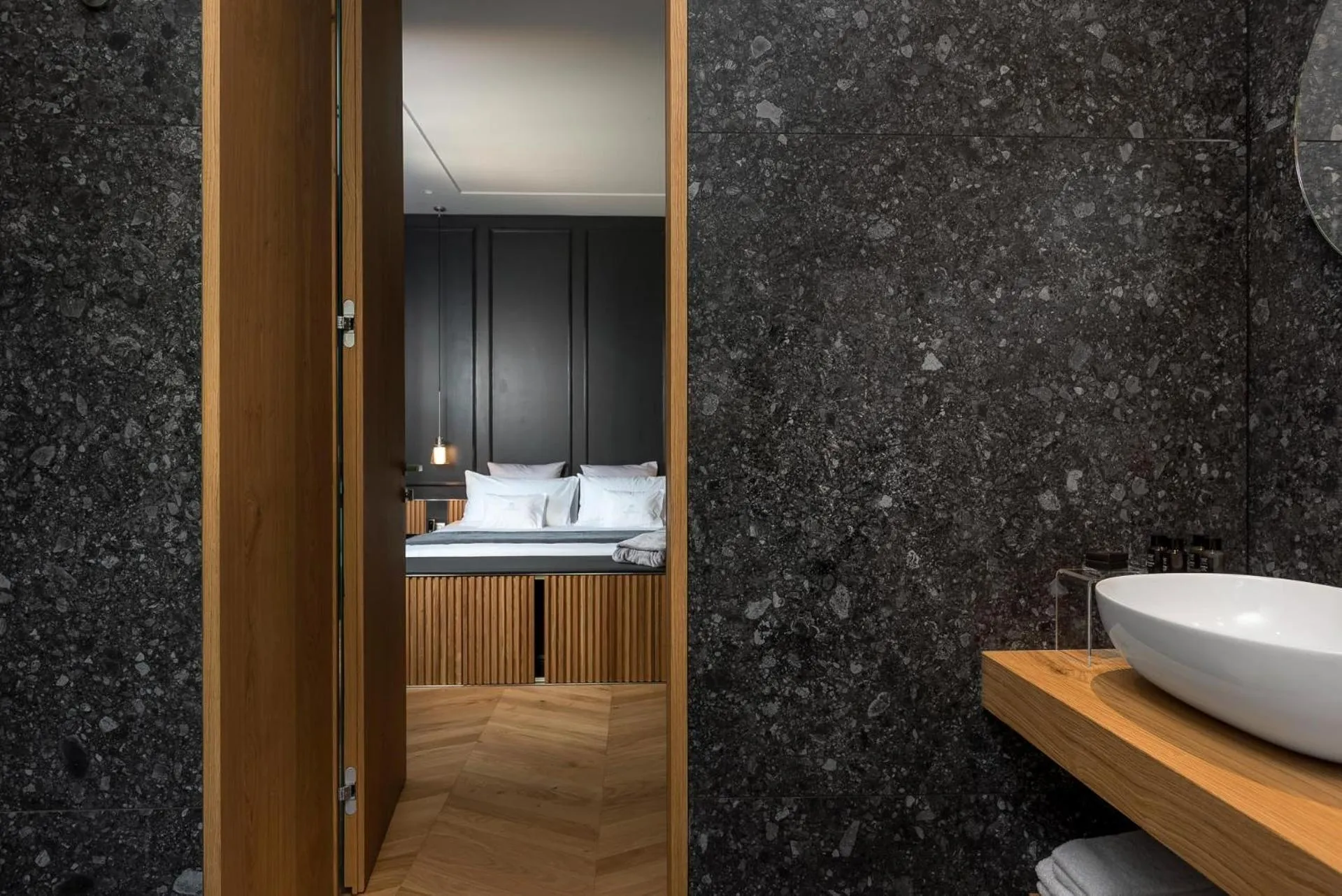 Bathroom, Bed in Relais Villa Margherita