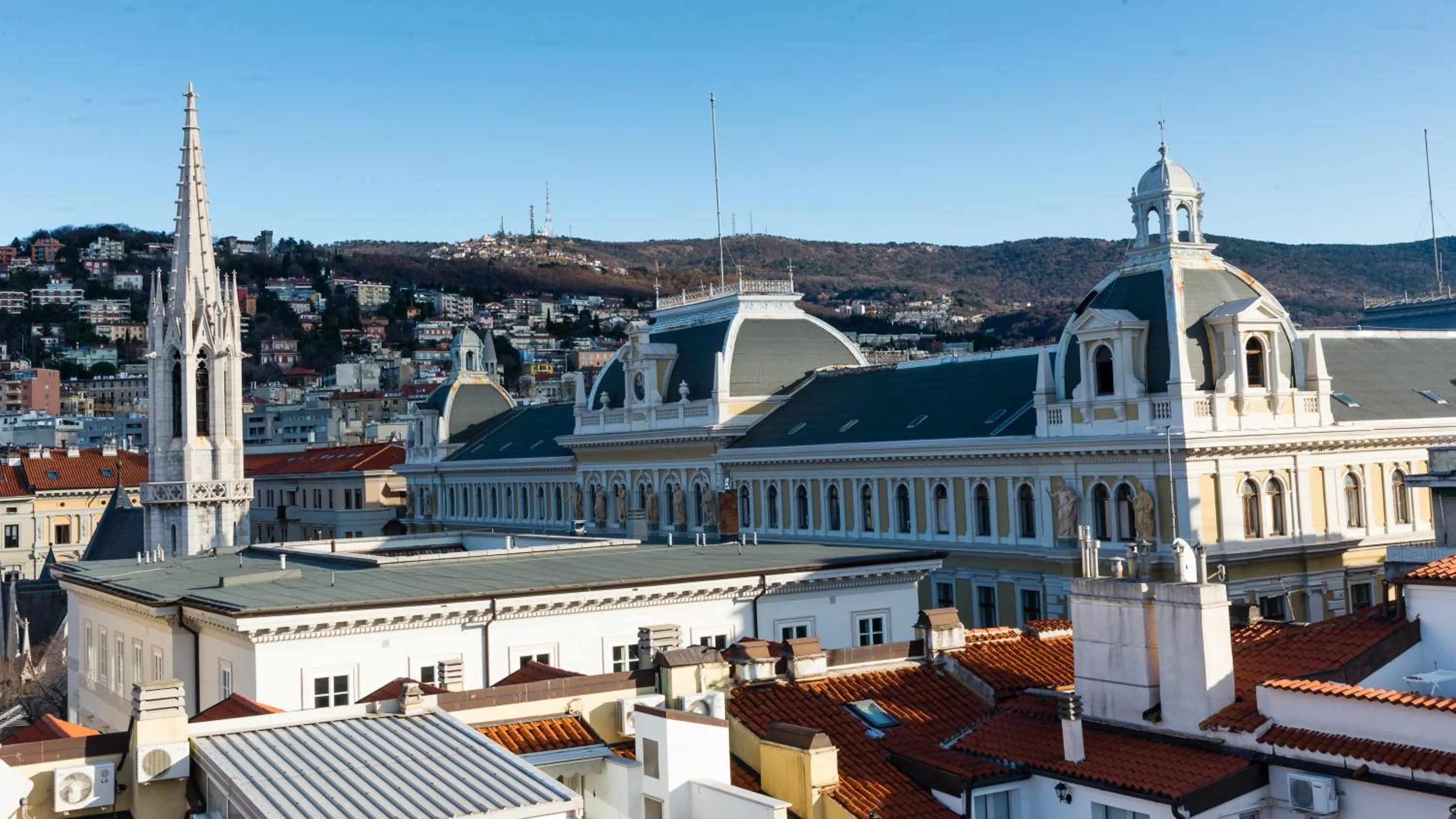 Balcony/Terrace in Hotello Trieste