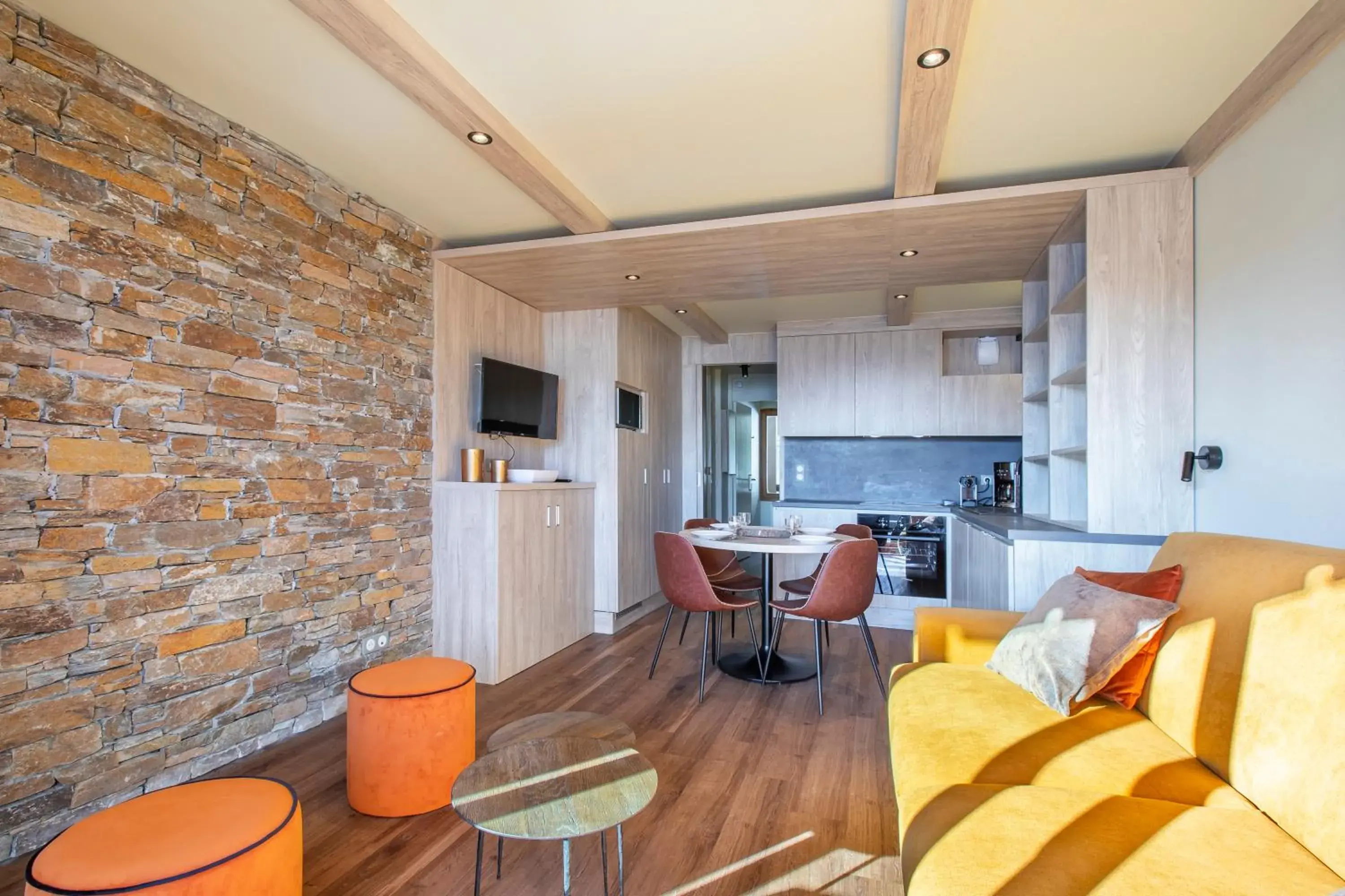 Kitchen or kitchenette in Vacancéole - Résidence La Duit Kitchen or kitchenette in Vacancéole - Résidence La Duit