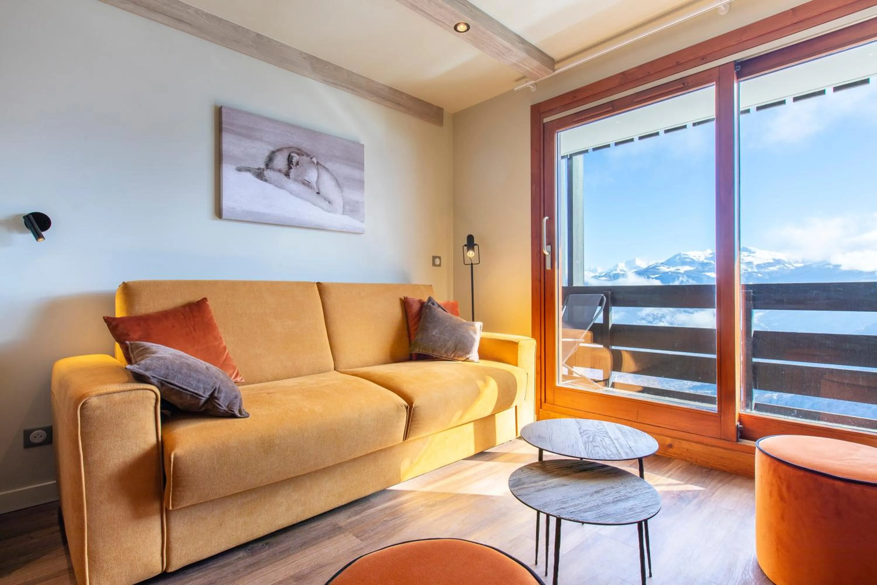 Living room in Vacancéole - Résidence La Duit