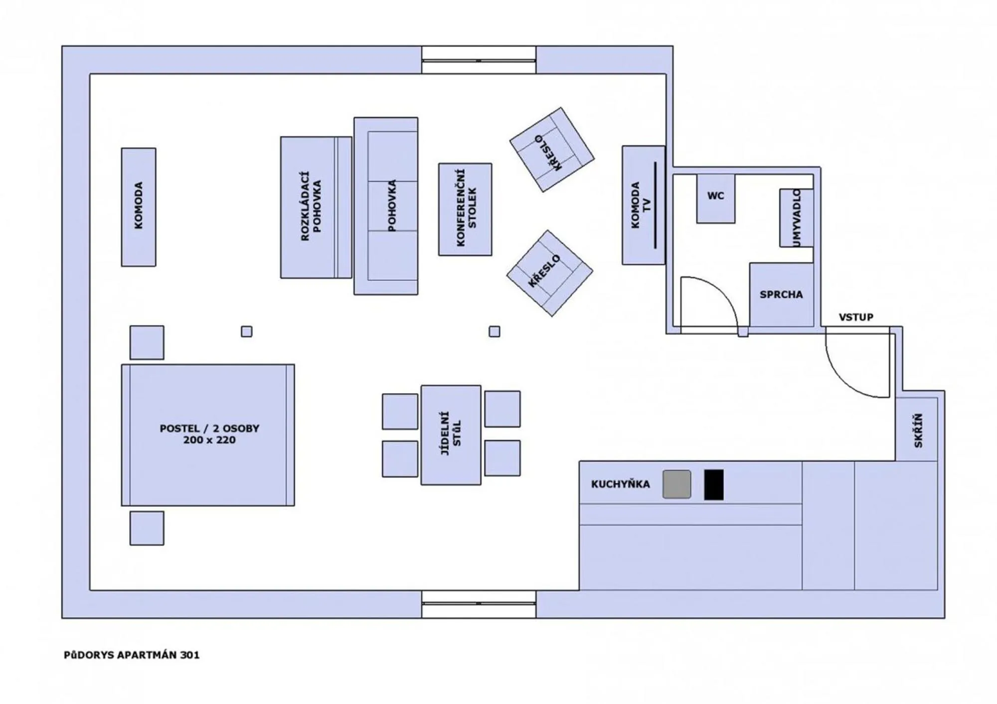 Floor plan in Vila Terra