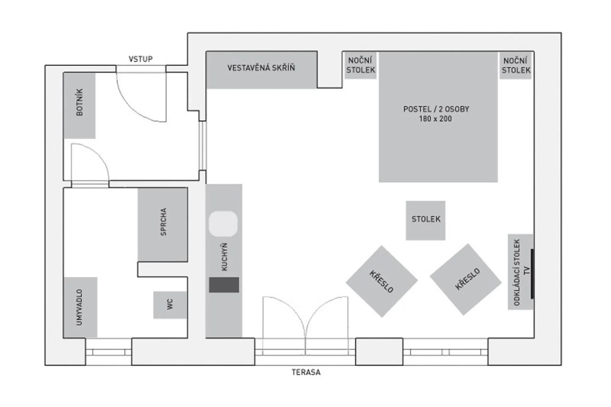 Floor plan in Vila Terra