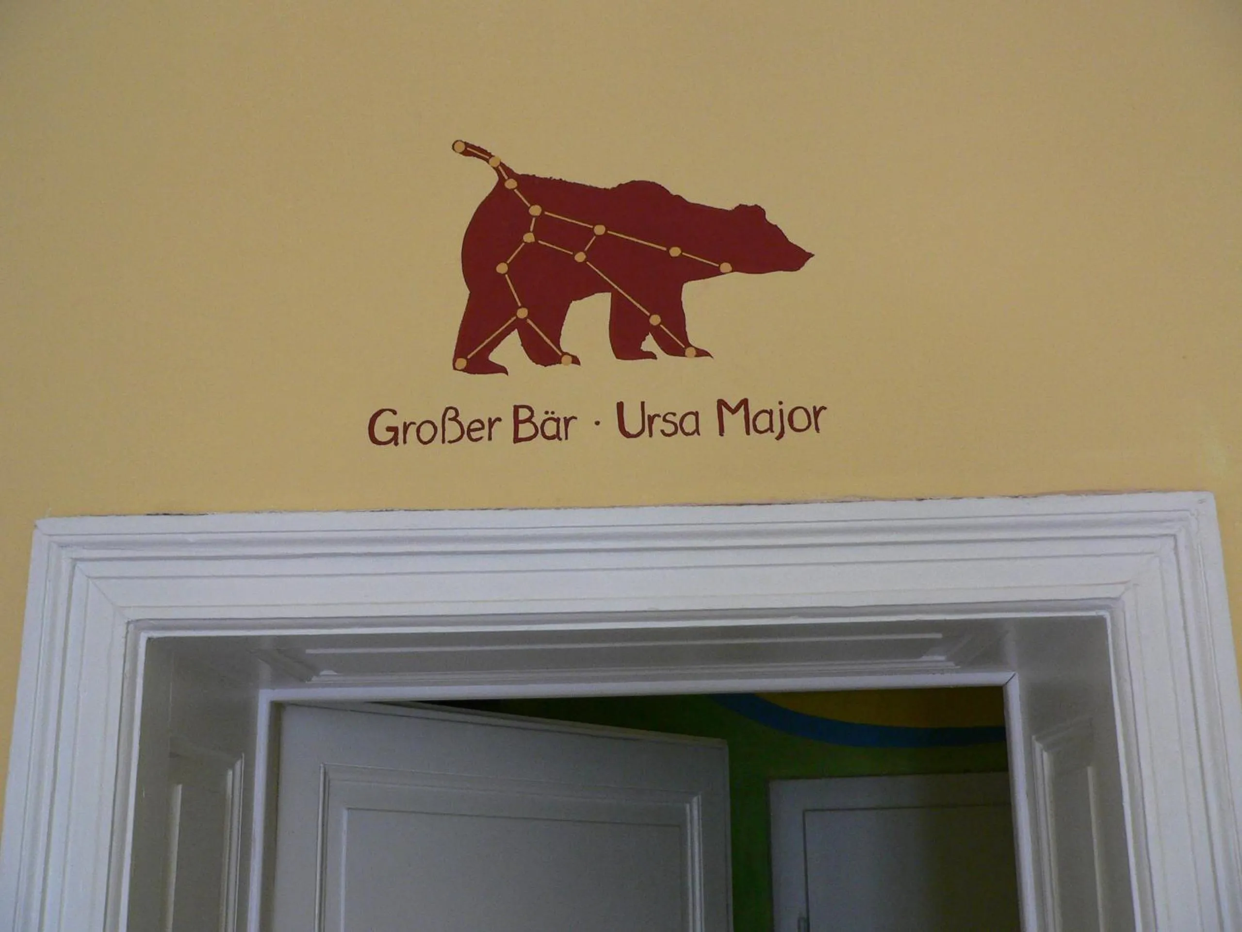 Decorative detail in Hostel Mondpalast