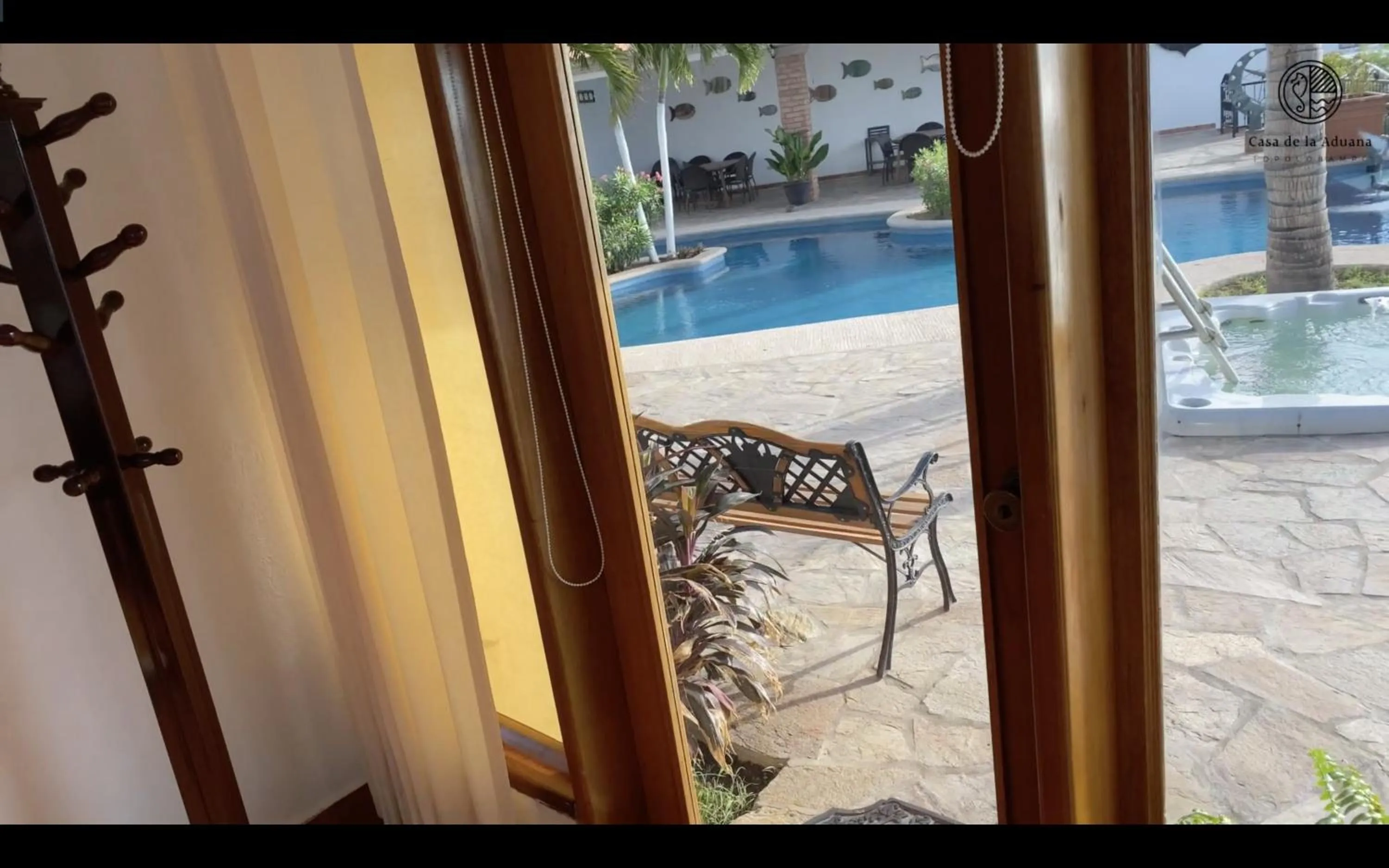 Pool view in Casa de la Aduana Hotel Boutique