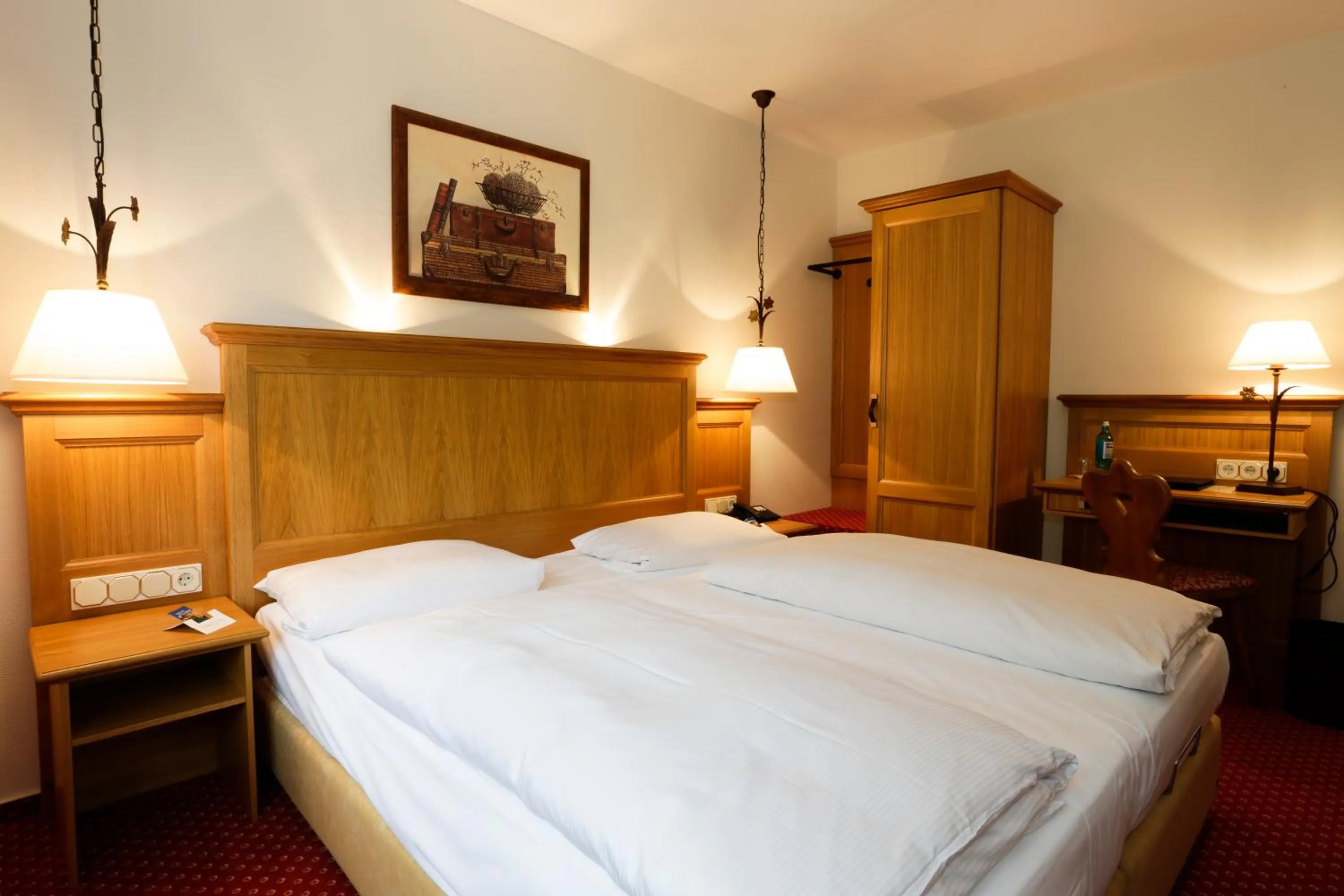 Photo of the whole room, Bed in Landgasthof Hotel Hess