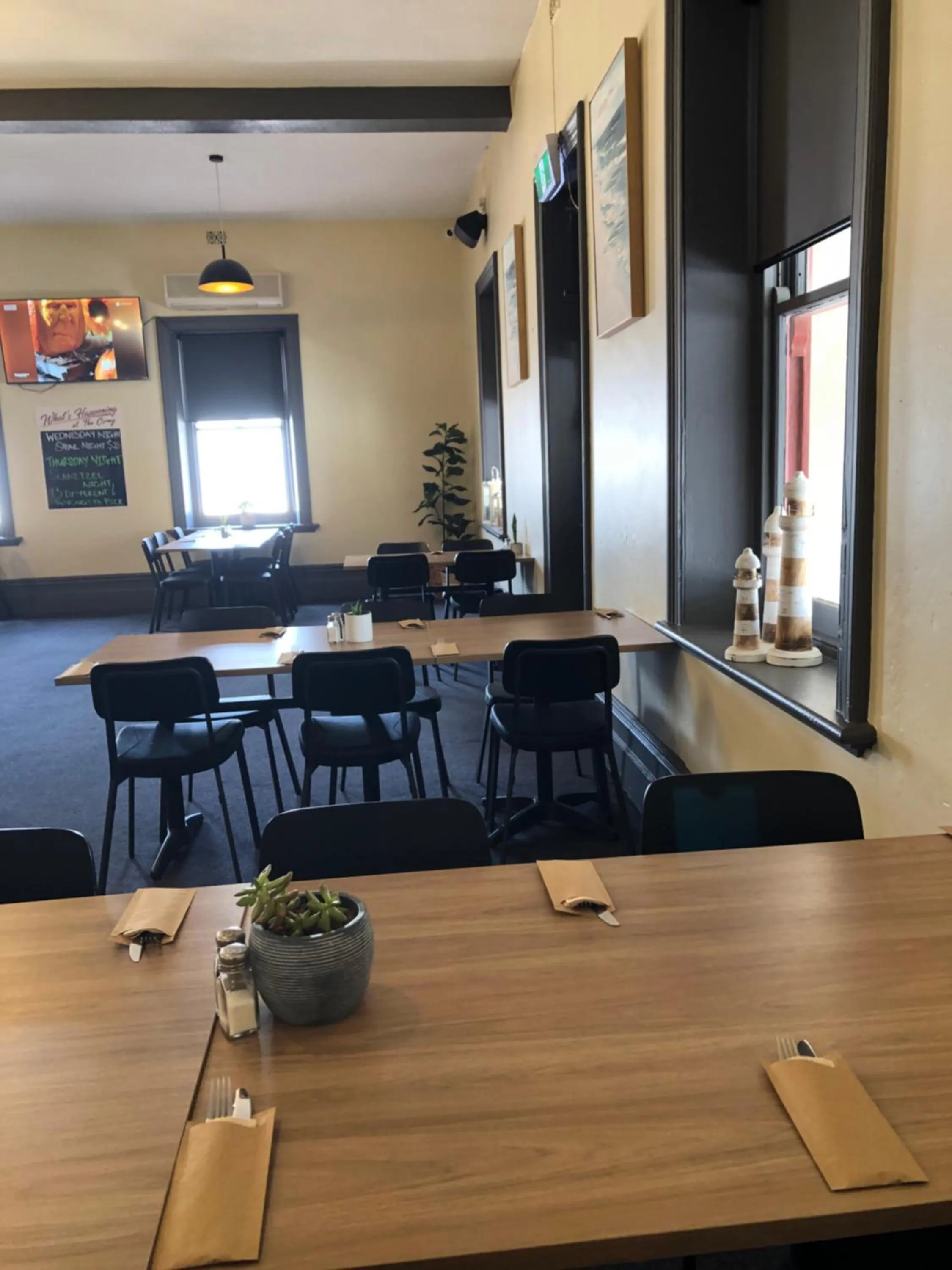 Dining area in Cornucopia hotel