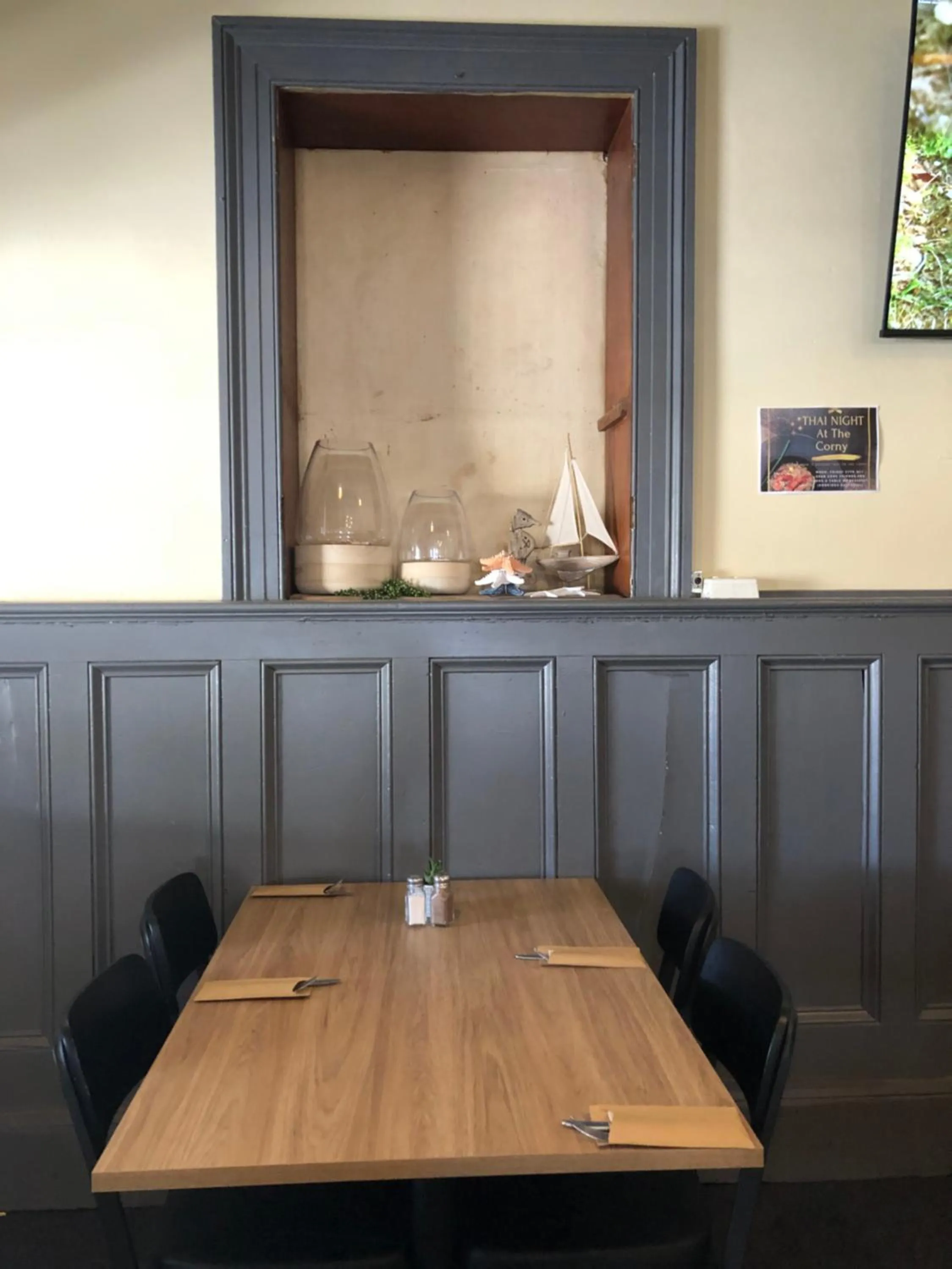 Dining area in Cornucopia hotel