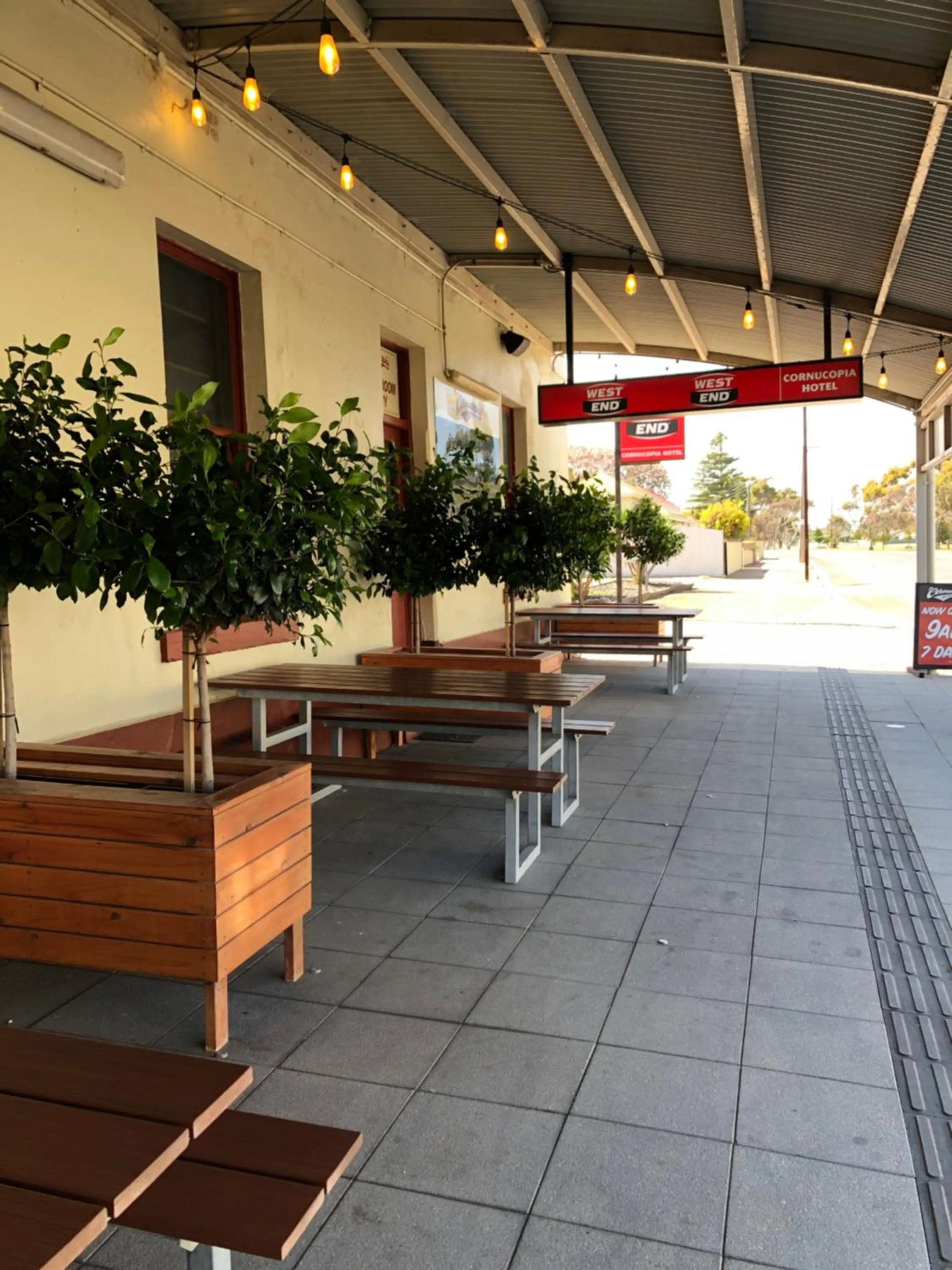 Garden in Cornucopia hotel