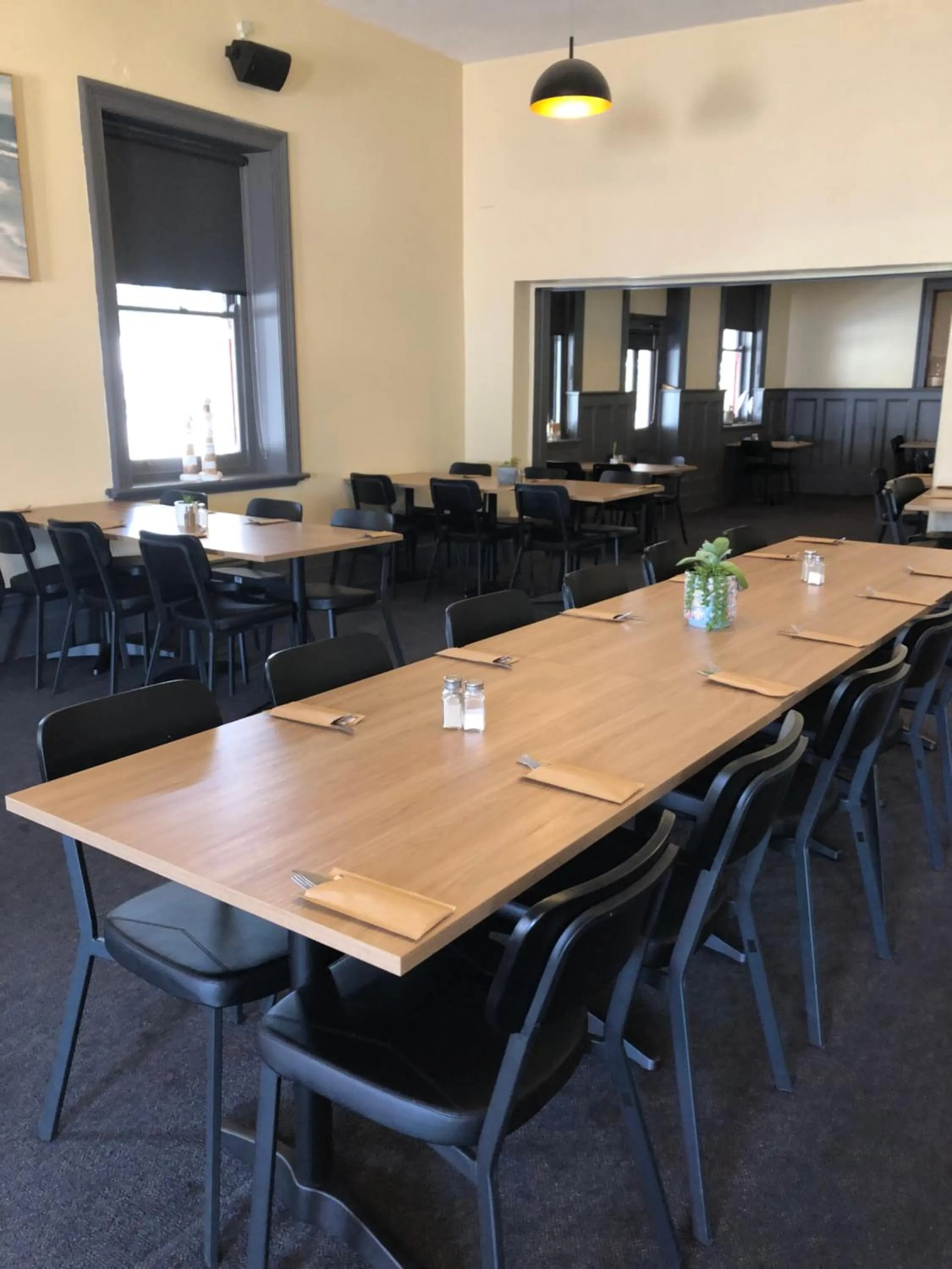 Dining area in Cornucopia hotel