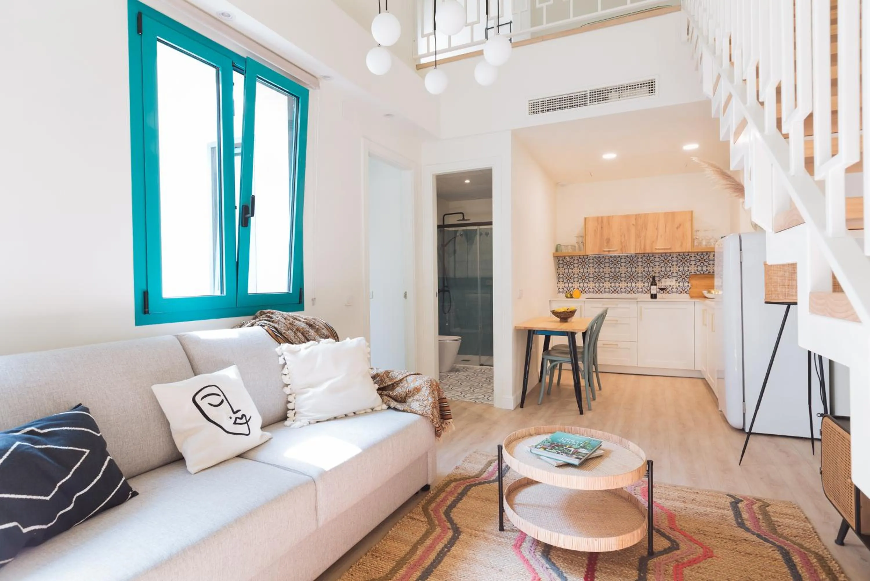 Kitchen or kitchenette in Atenea Malaga Apartments