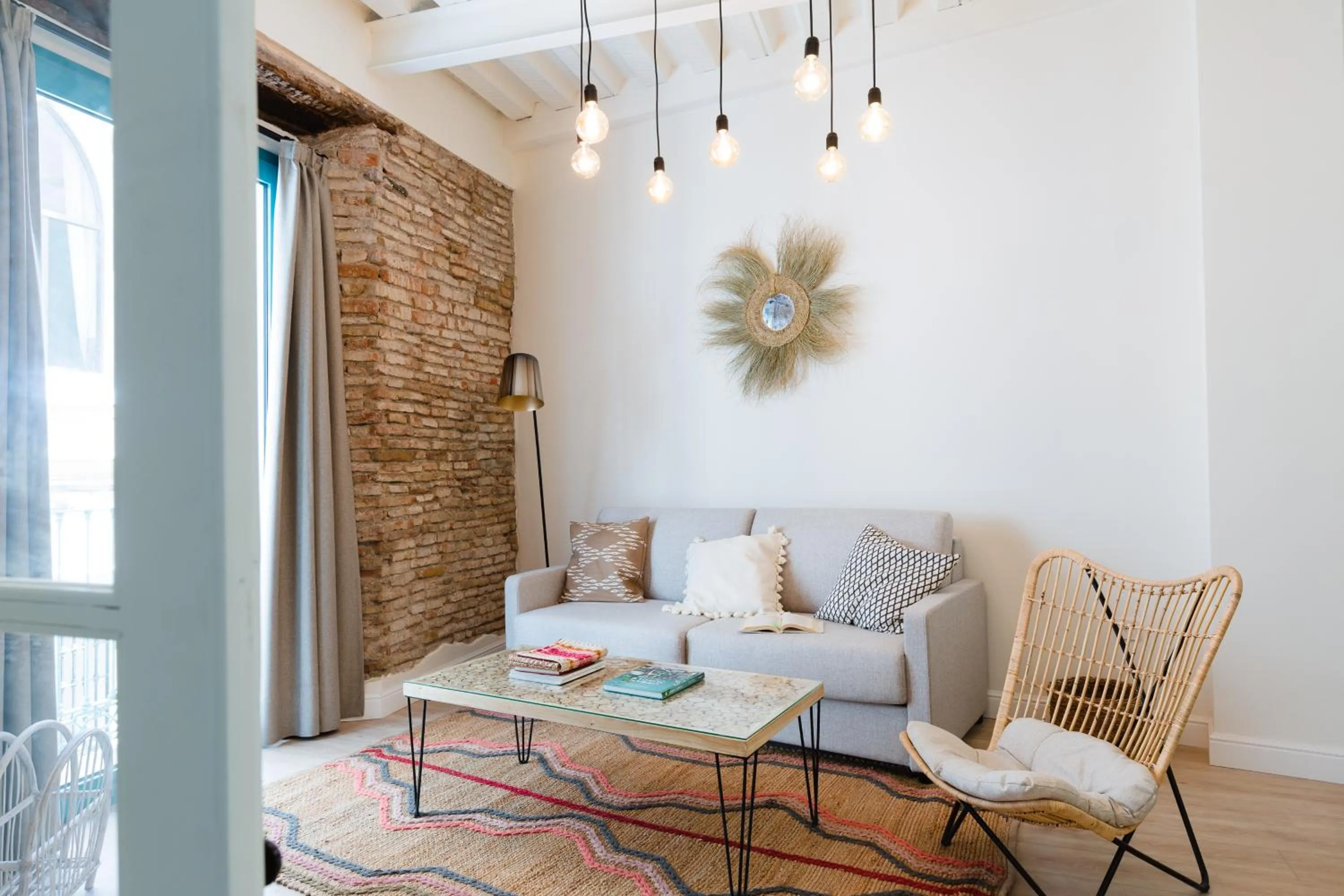 Living room in Atenea Malaga Apartments