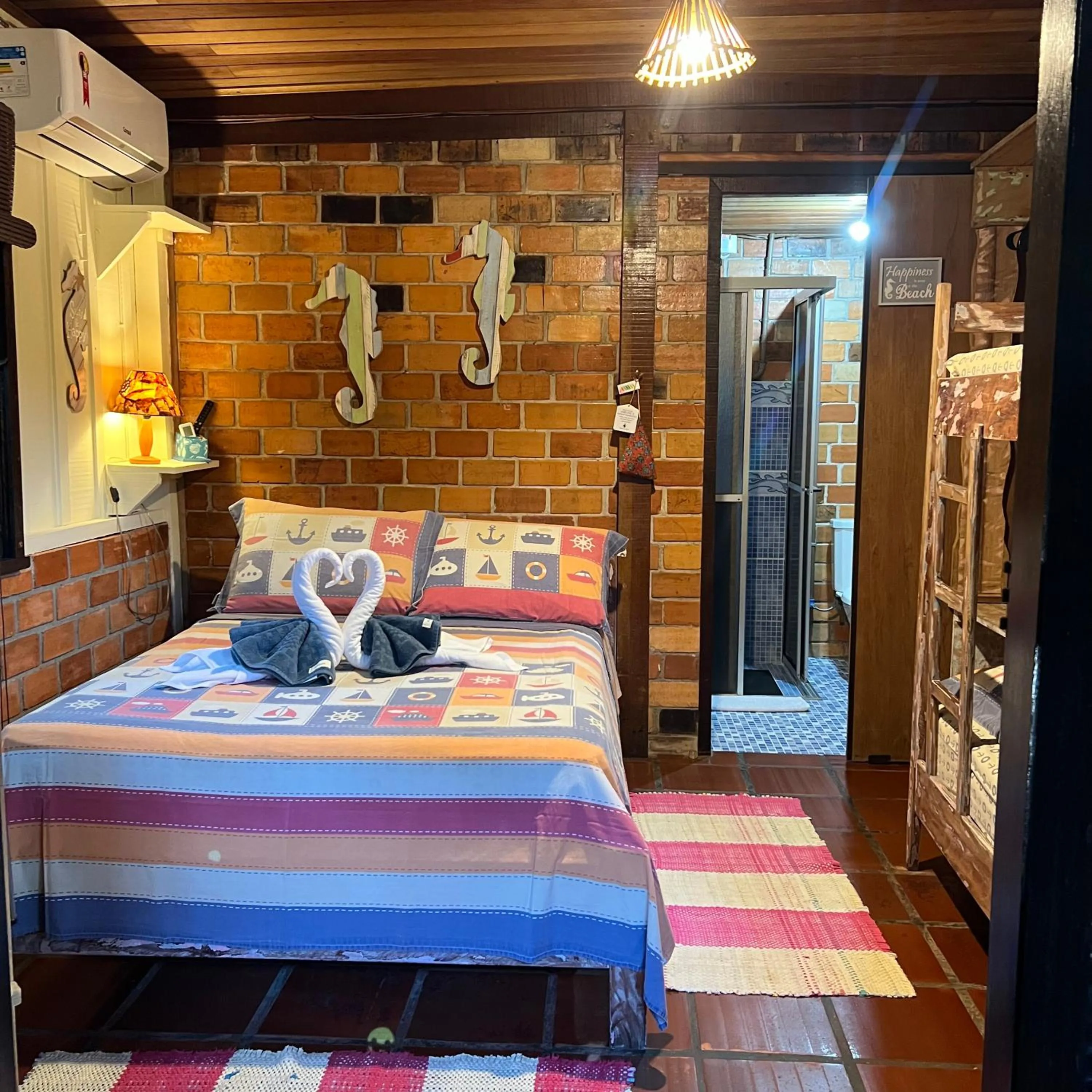 Bed in Hotel Pousada Praia do Farol